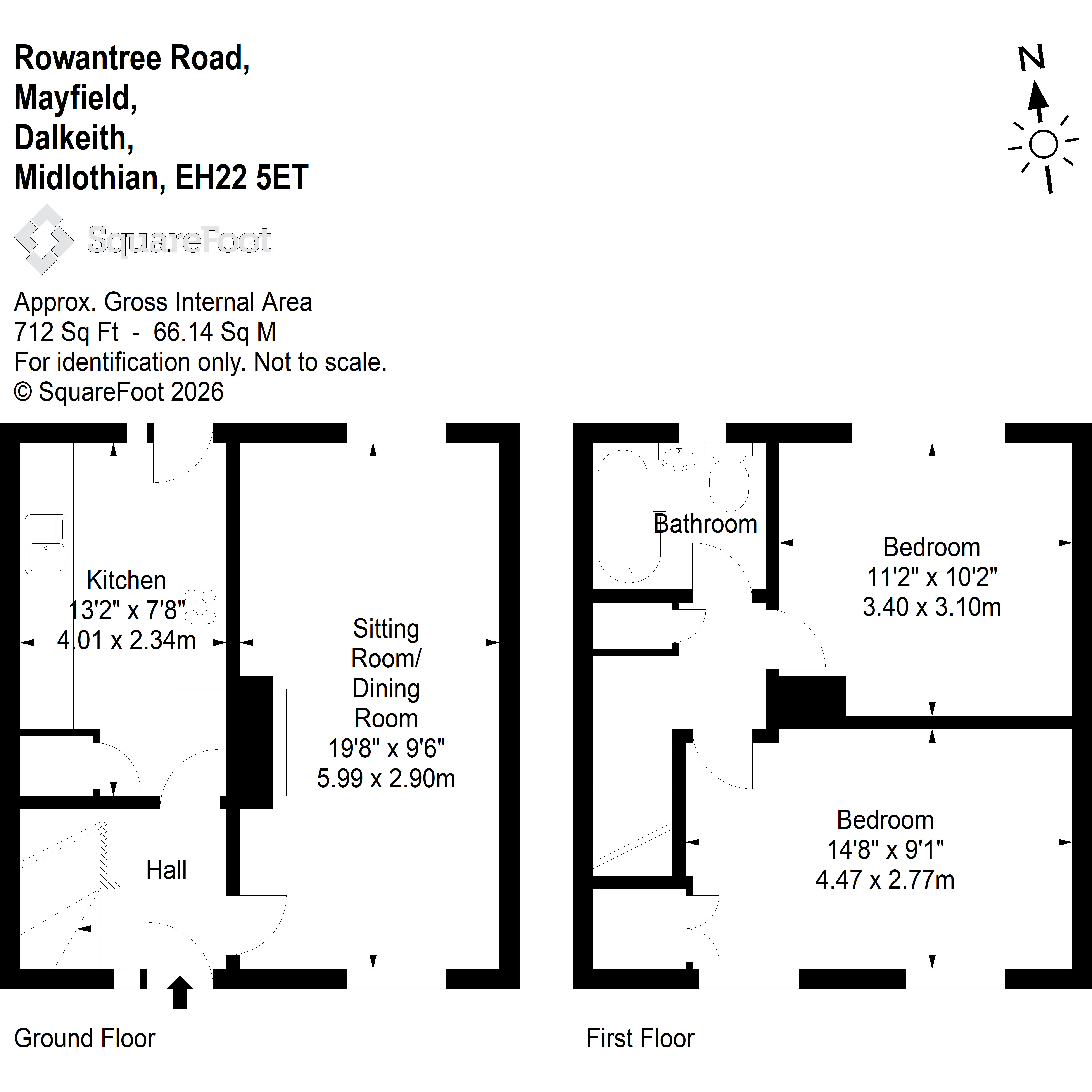25, Rowantree Road, Dalkeith floorplan
