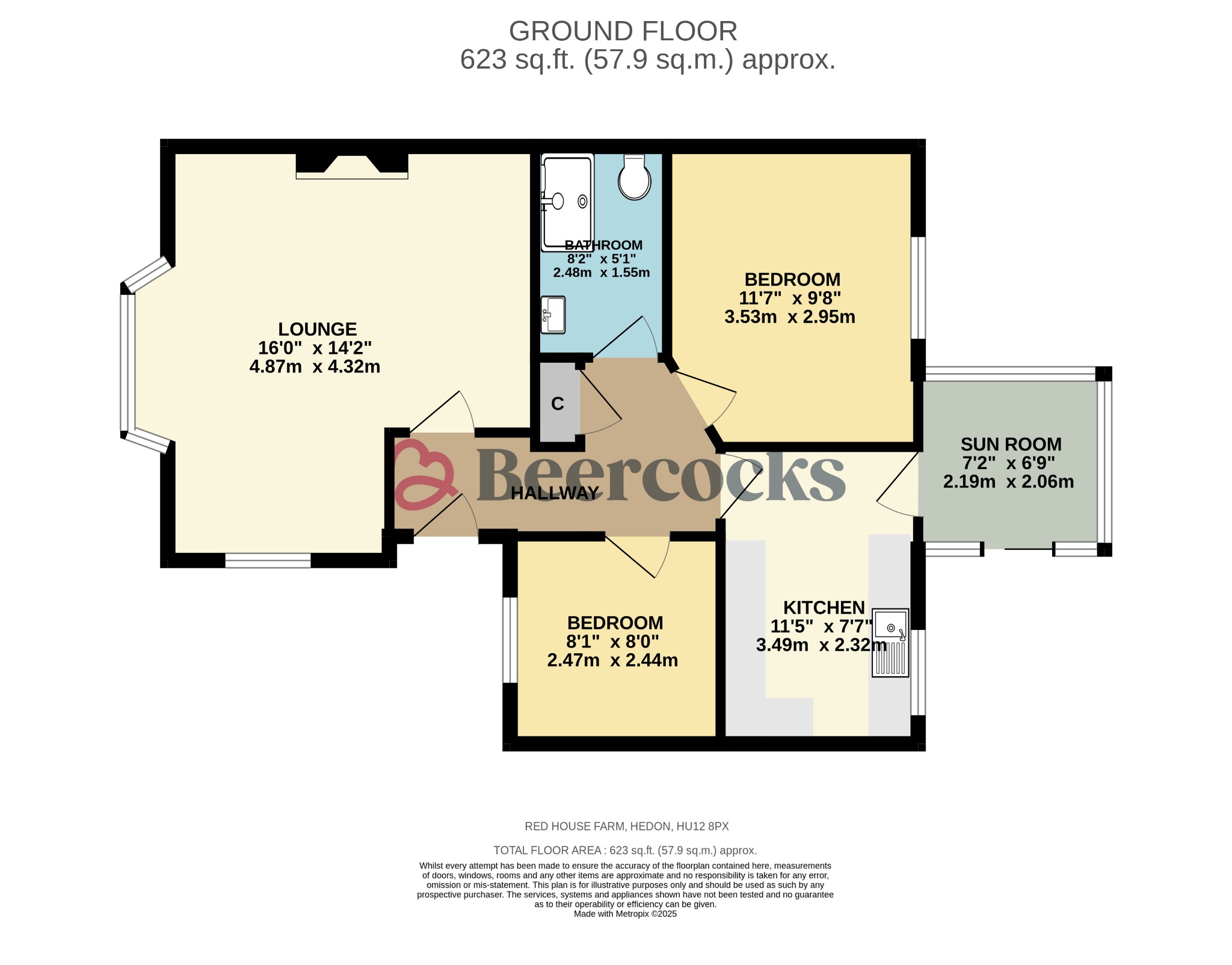 25, Red House Farm, Hull floorplan