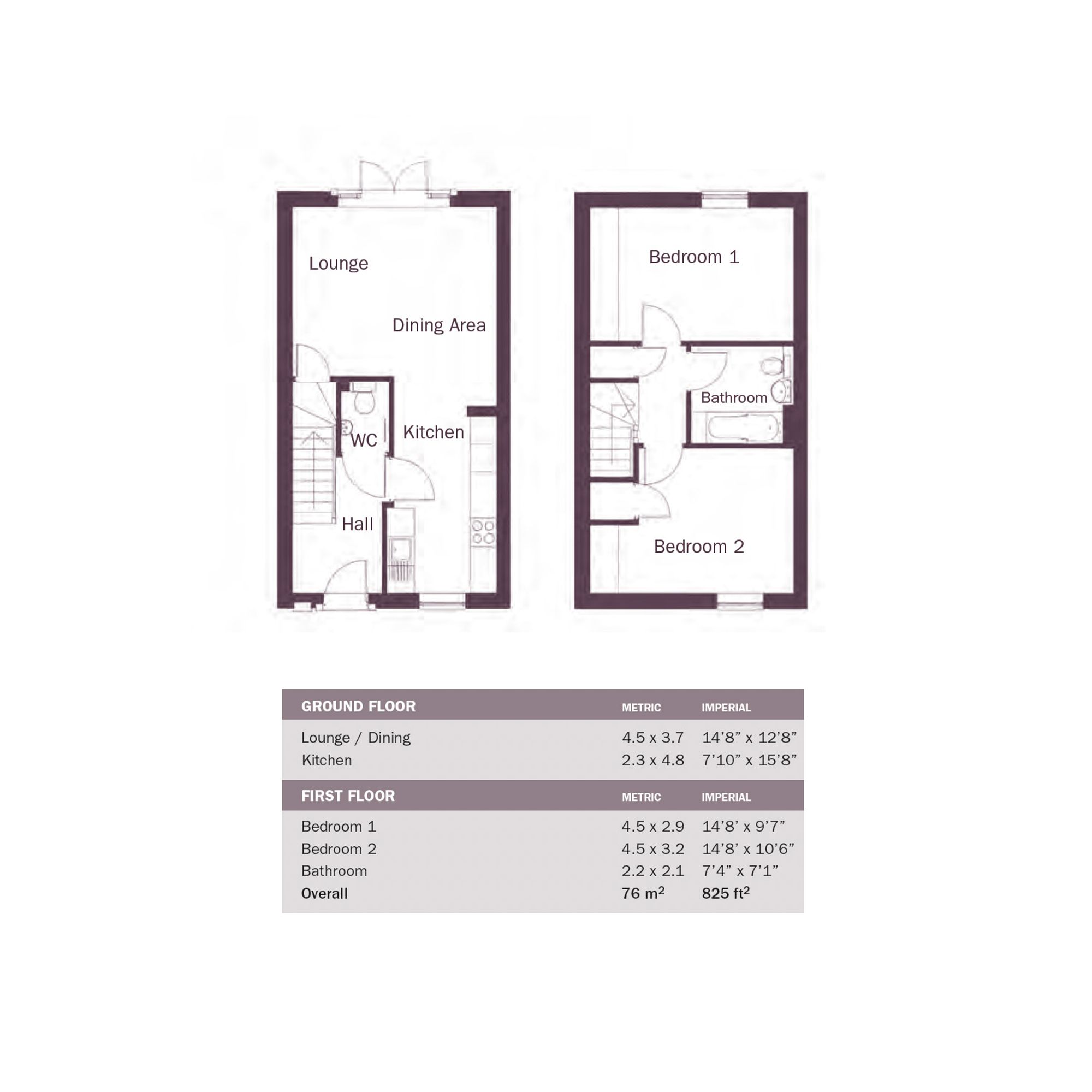 The Fernley, Etherow Grange, Glossop floorplan