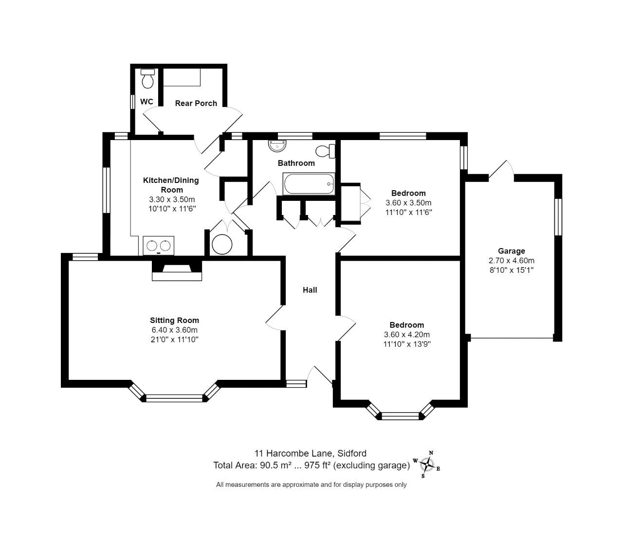 Lane, Sidford, Sidmouth EX10, 2 bedroom detached bungalow for sale 63291982