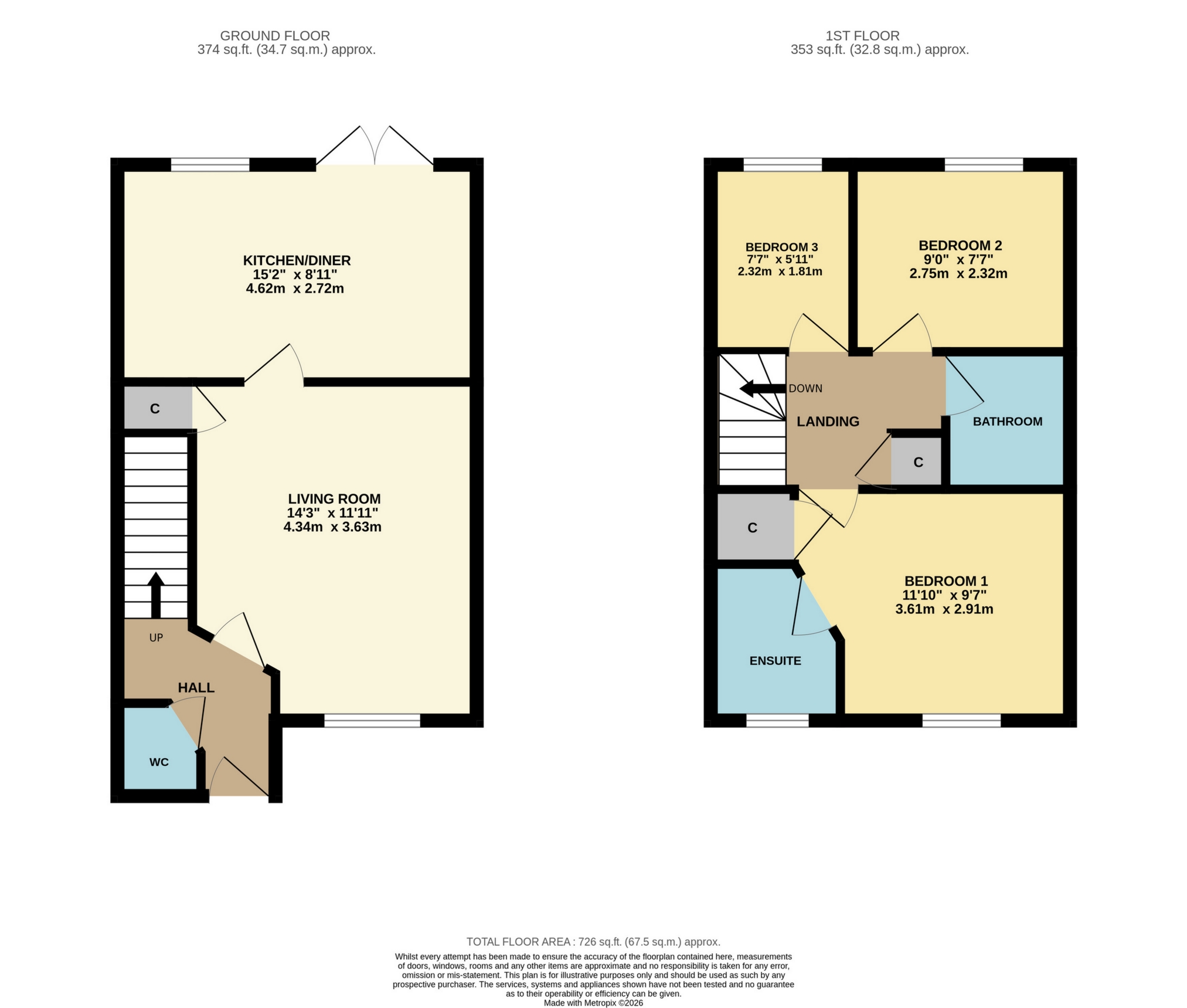 21, Kingfisher Drive, Yeovil floorplan