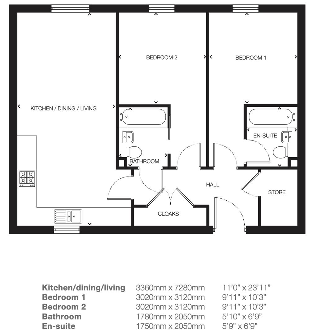 9 Platinum Place, Butler Street, Manchester floorplan