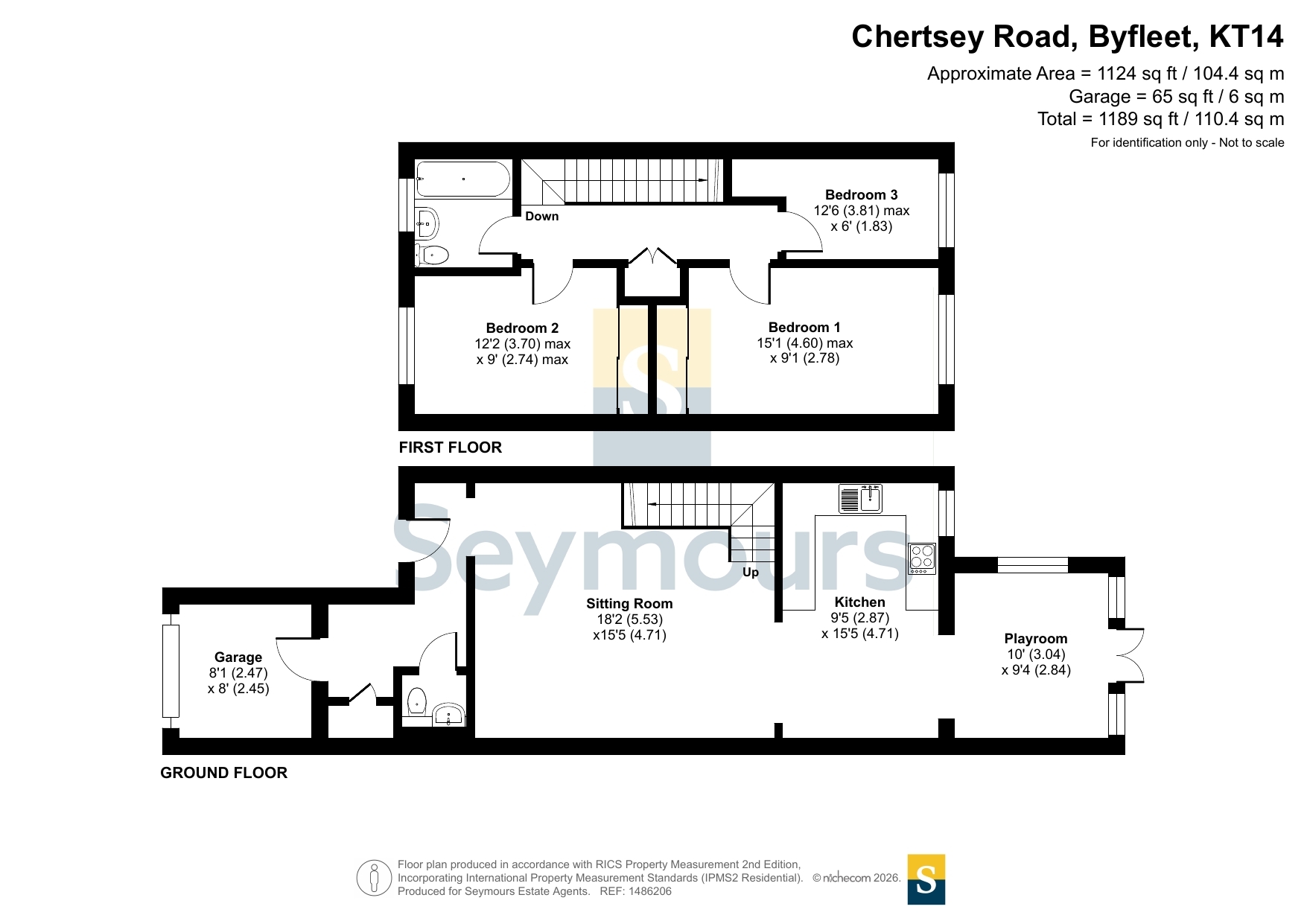 72a, Chertsey Road, Surrey floorplan