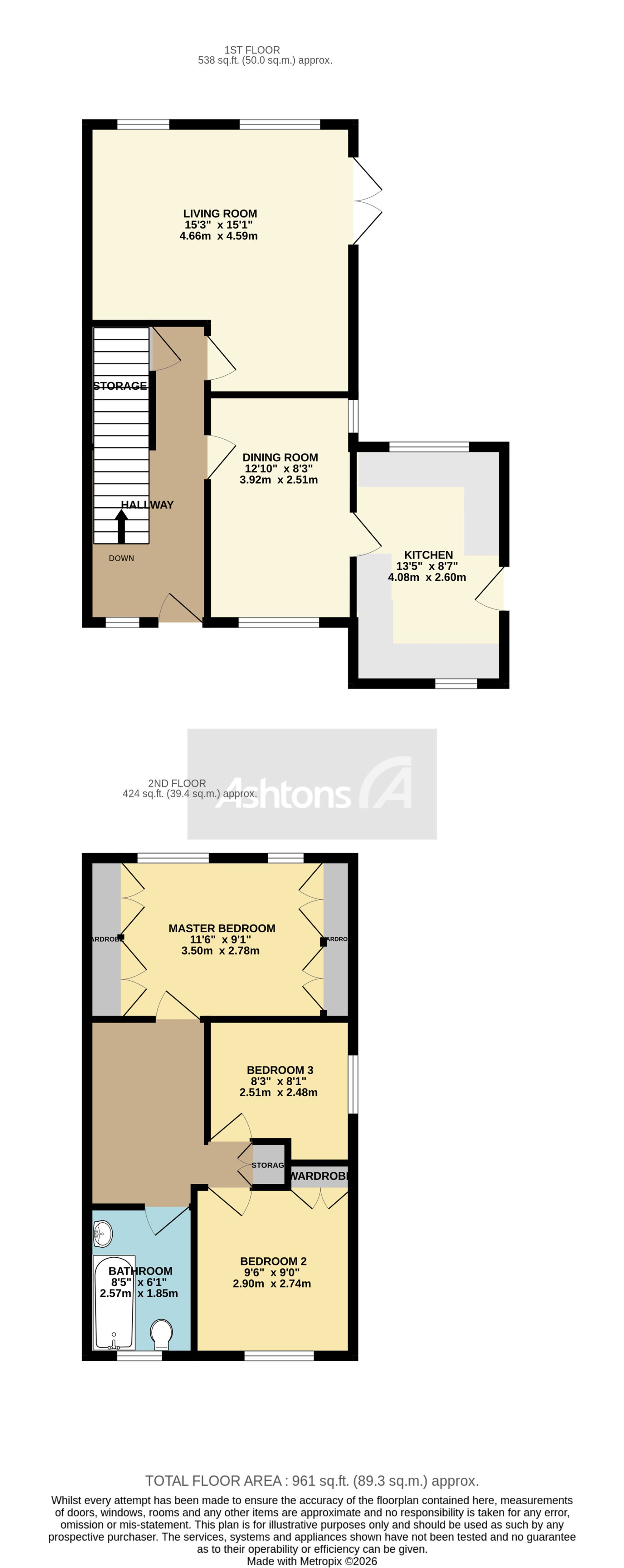 16 Willow Bank, Newton-Le-Willows floorplan