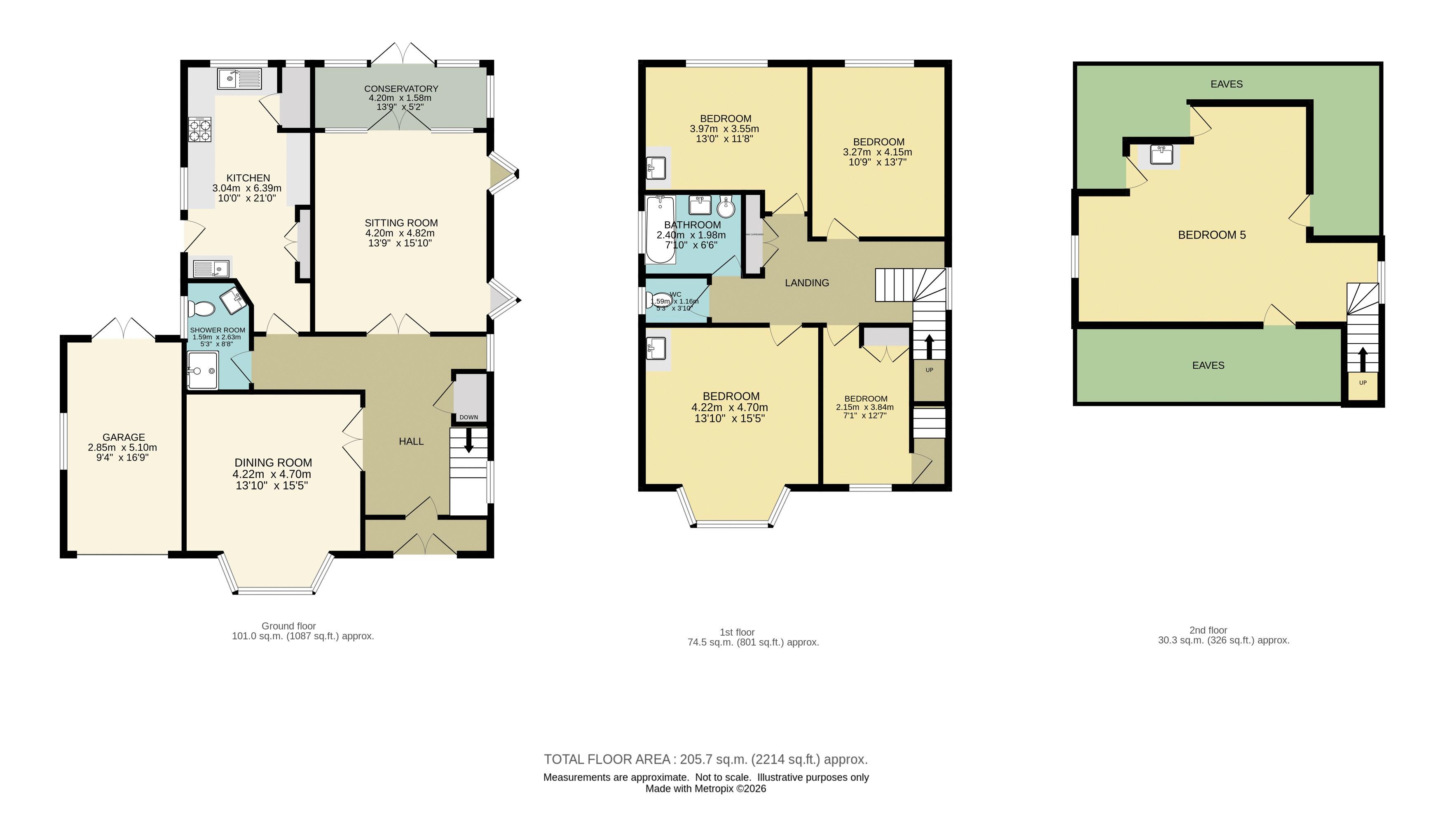 79, College Road, Epsom floorplan