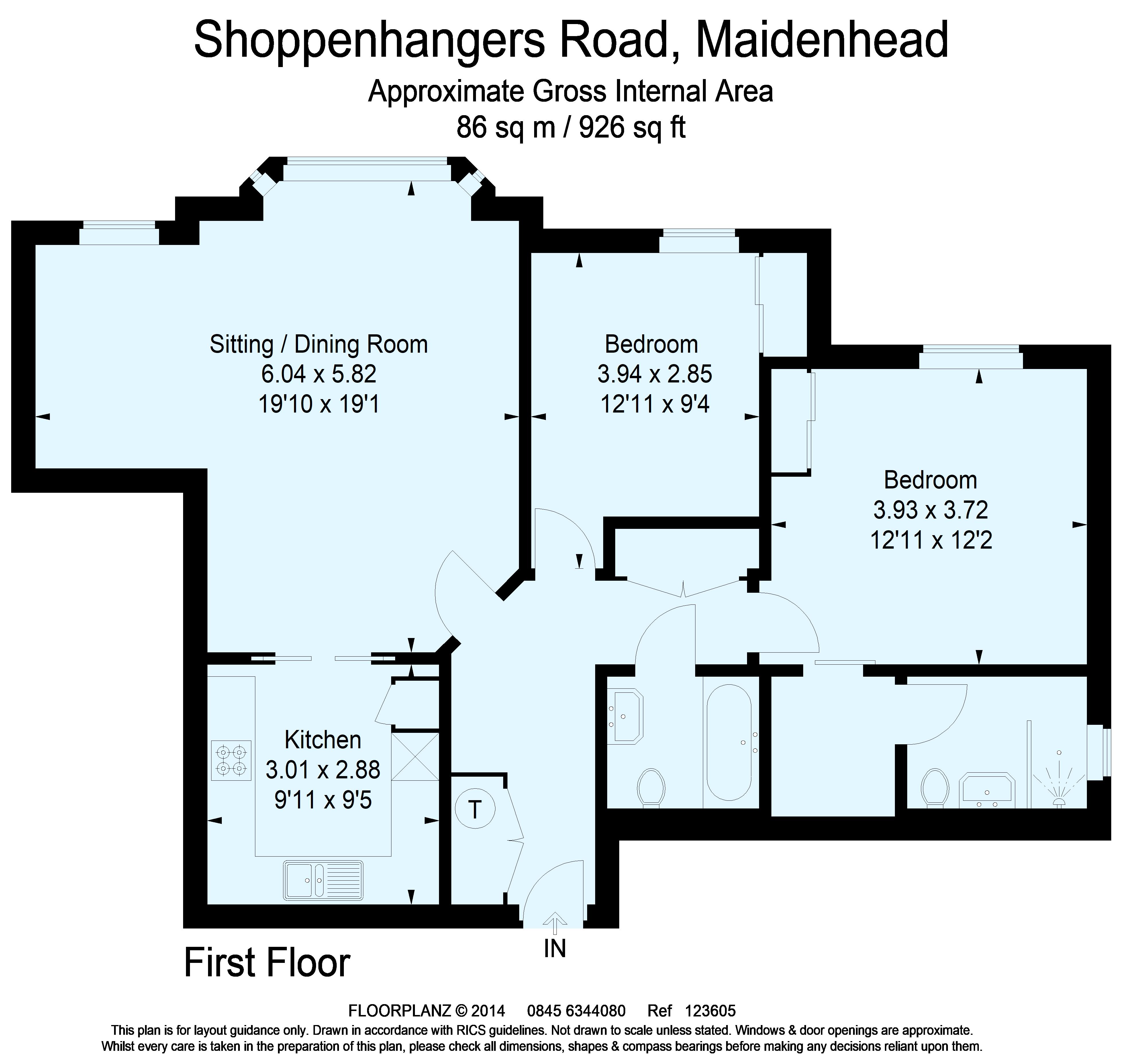 5 Linkside, Shoppenhangers Road, Maidenhead floorplan