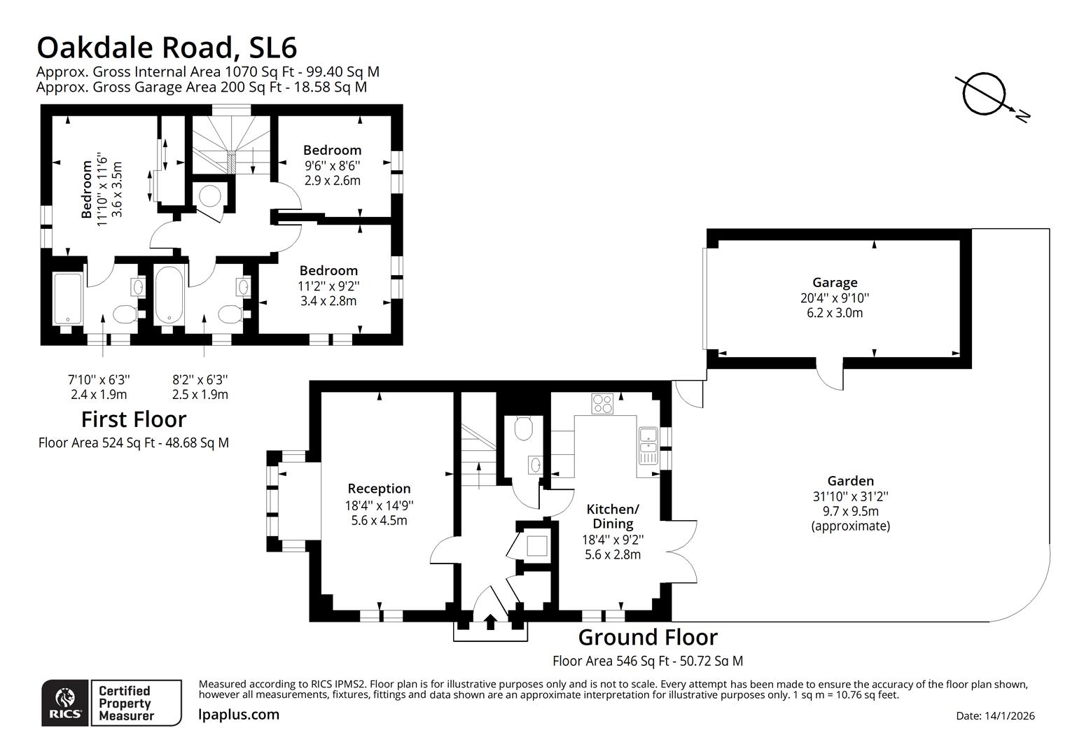 10, Oakdale Road, Maidenhead floorplan