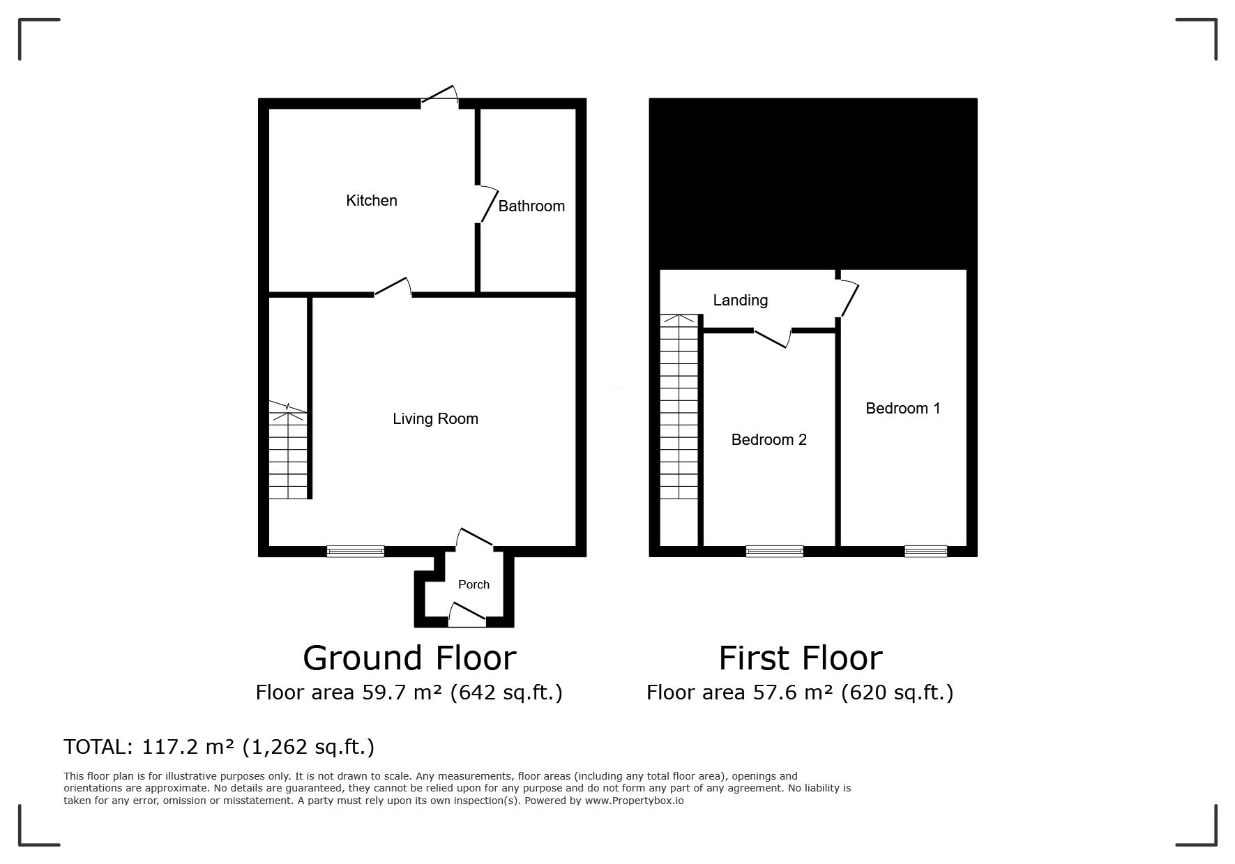 18 Pantyscallog Houses, MERTHYR TYDFIL floorplan