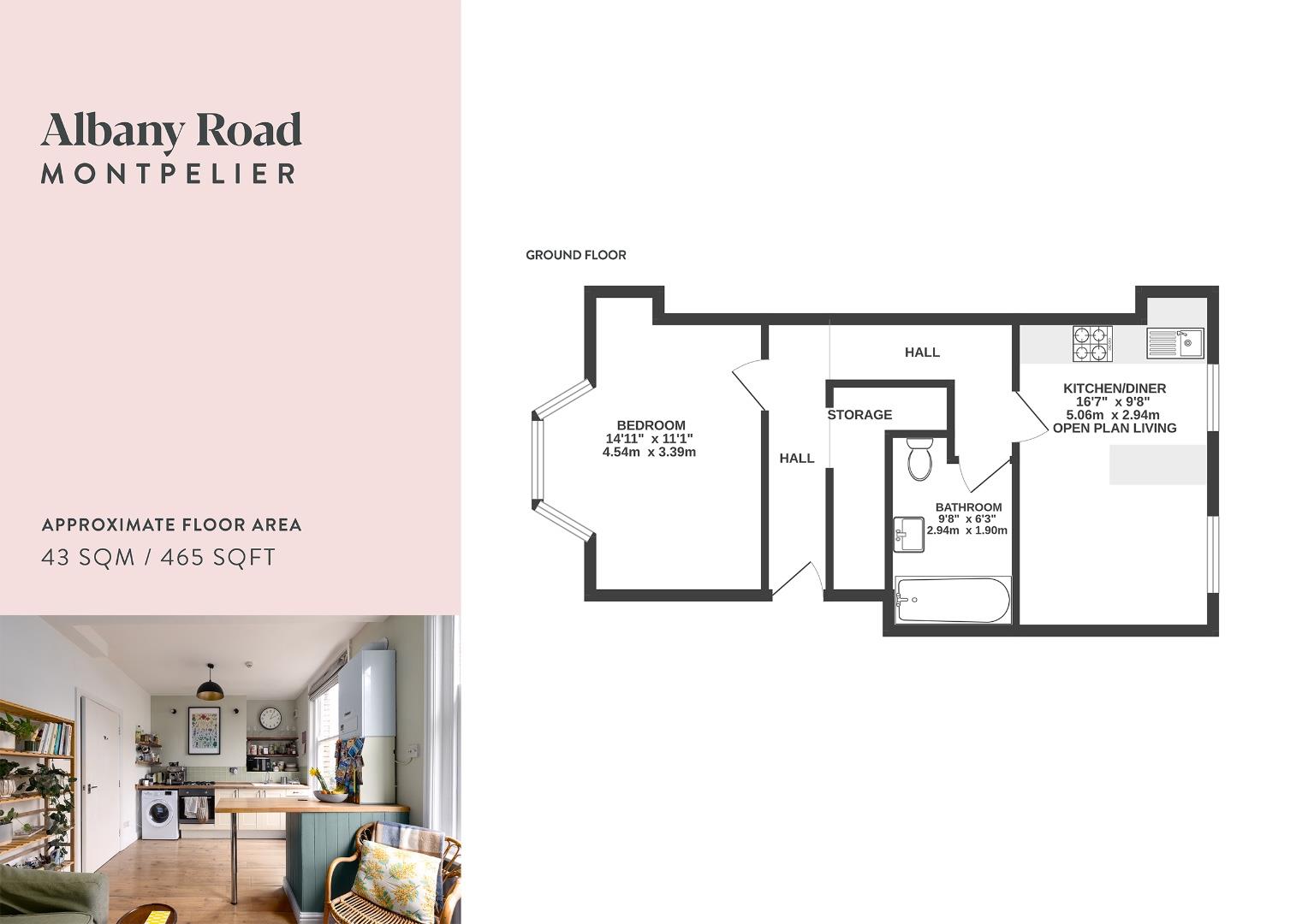 Ground Floor Flat, 37, Albany Road, Bristol floorplan