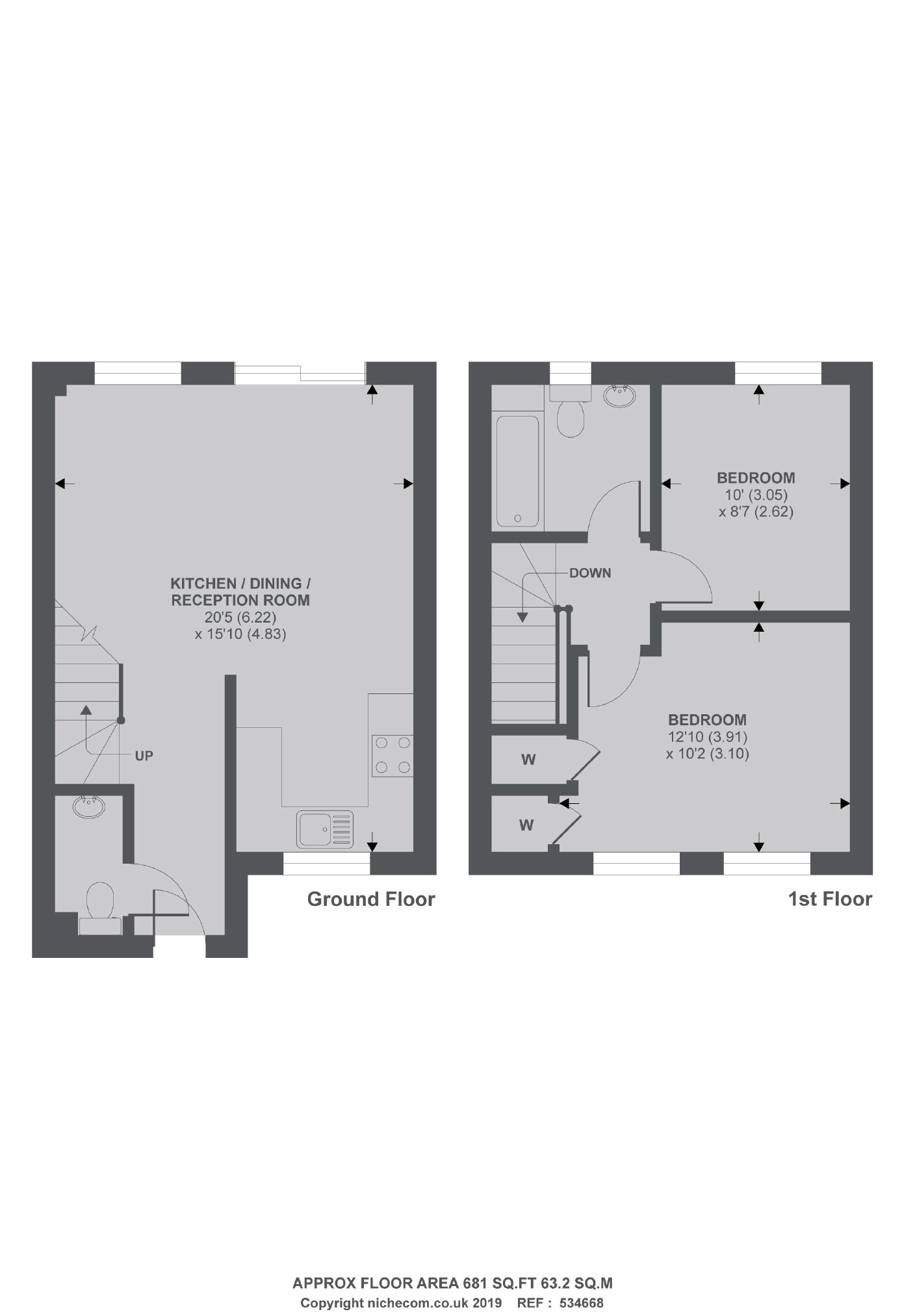 3, Townsend Mews, London floorplan