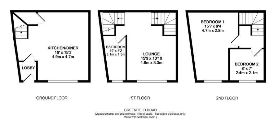 5, Greenfield Road, West Yorkshire floorplan