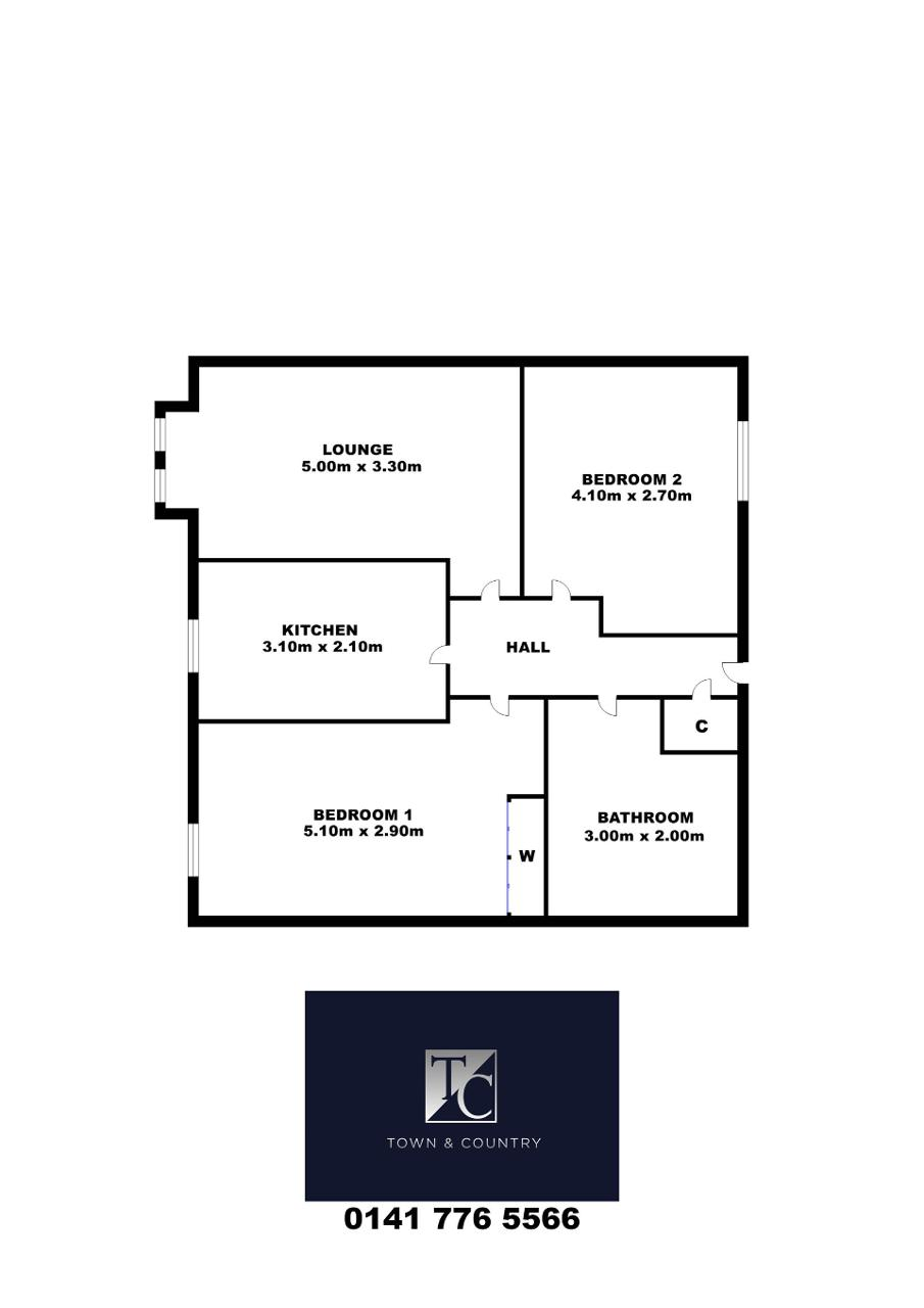 41, Castlefield Court, Millerston floorplan