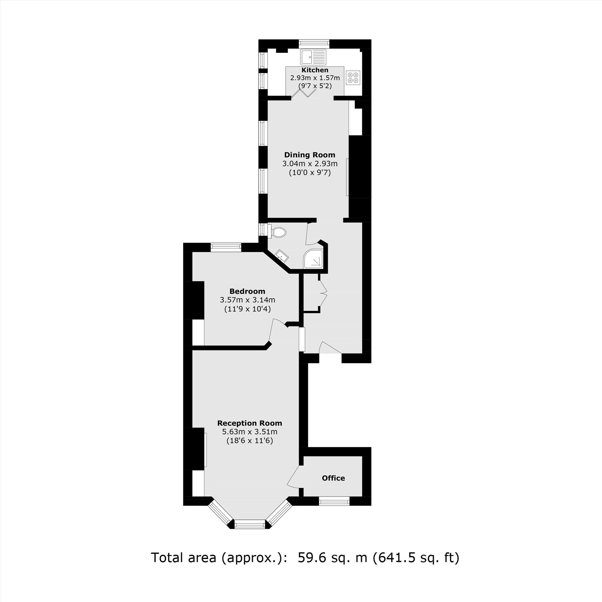 80B, Hackford Road, London floorplan