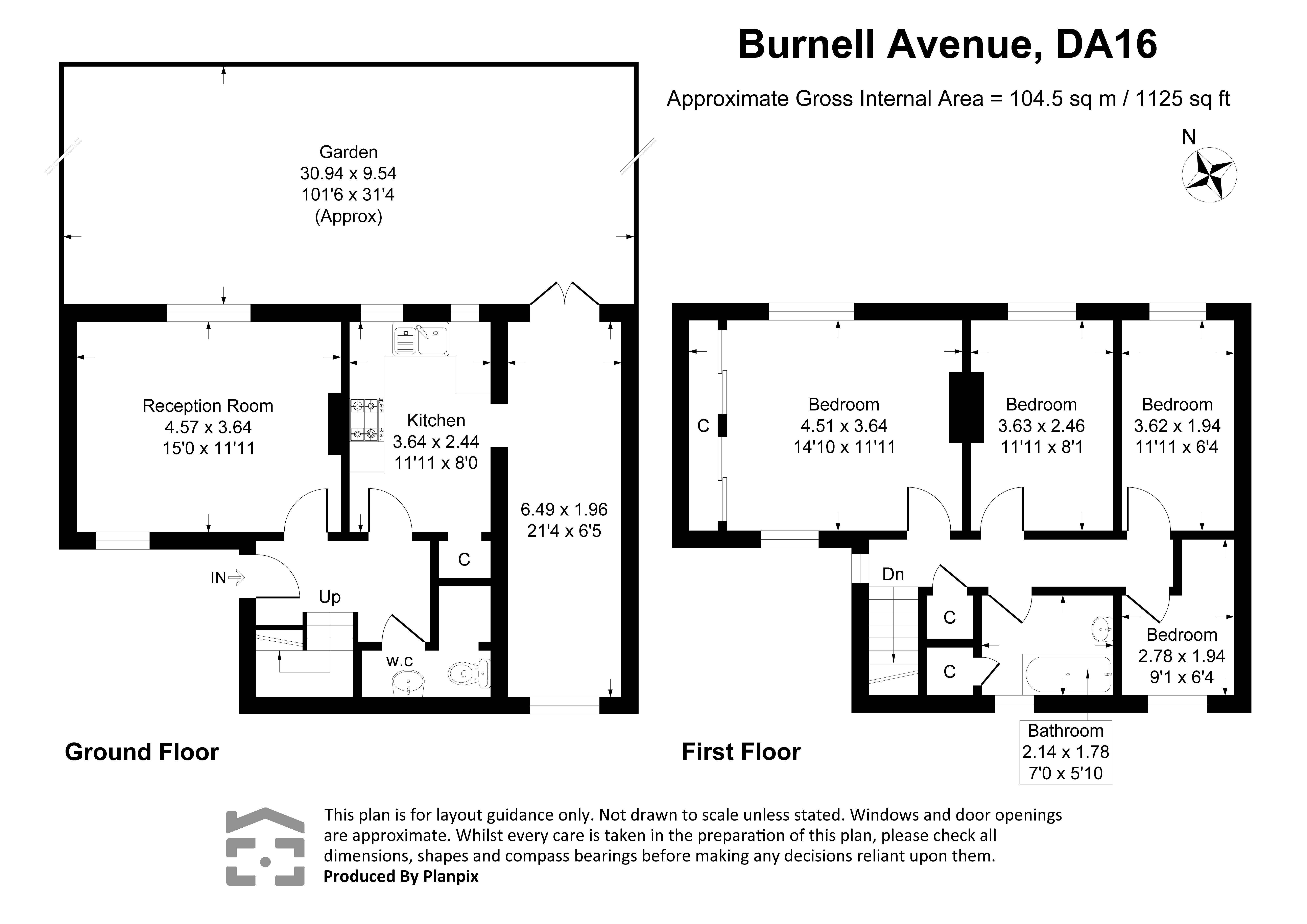 58, Burnell Avenue, Welling floorplan