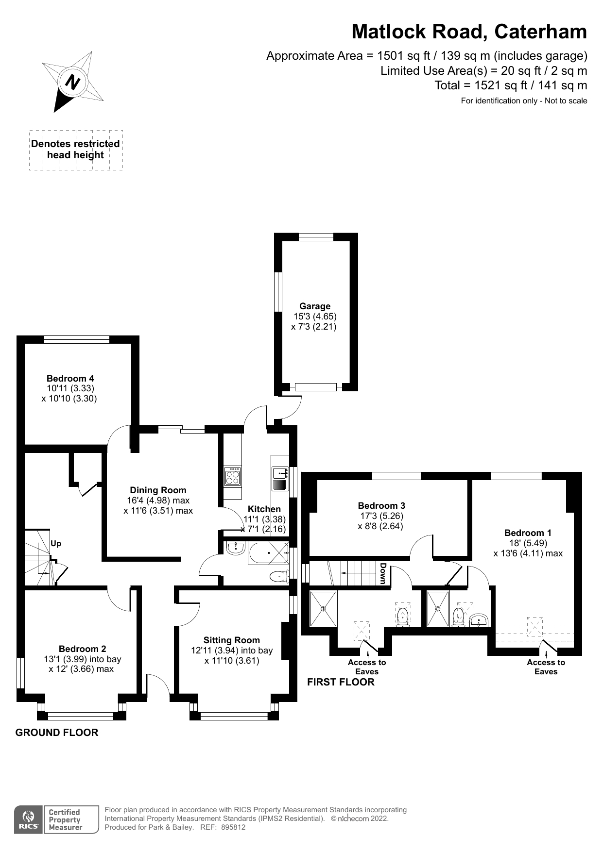 Matlock Road, Caterham, Surrey CR3, 4 bedroom bungalow for sale