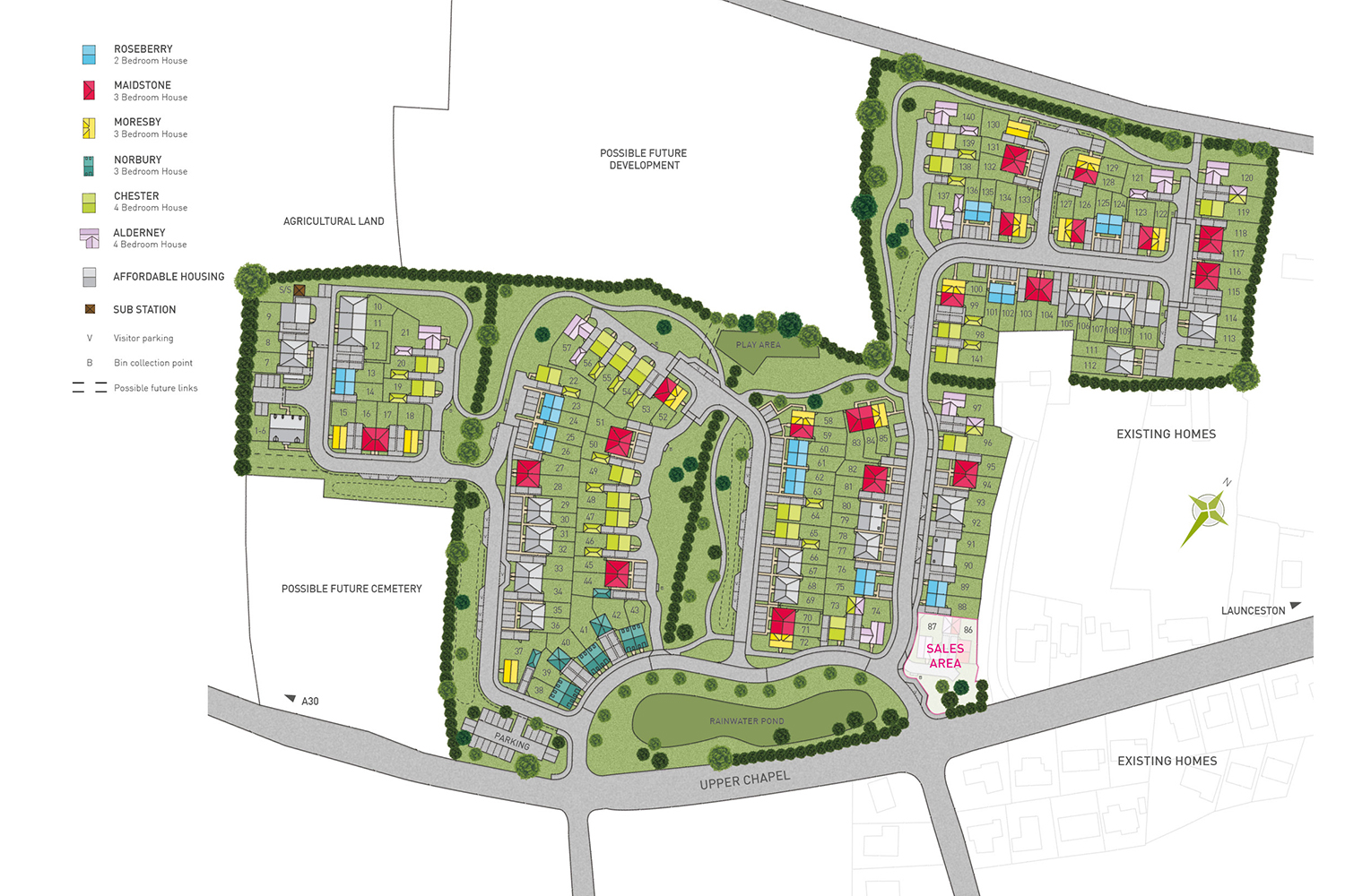 "Chester" at Upper Chapel, Launceston PL15, 4 bedroom detached house for sale 58254999