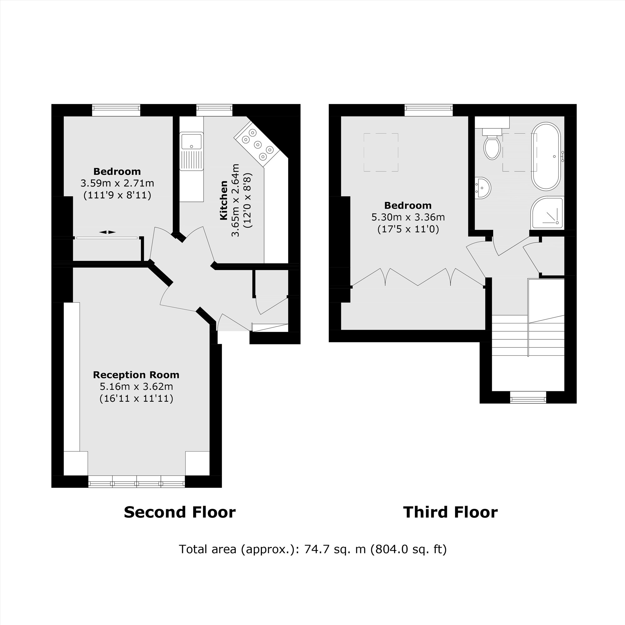 Flat 3, 11, The Avenue, Sunbury-On-Thames floorplan