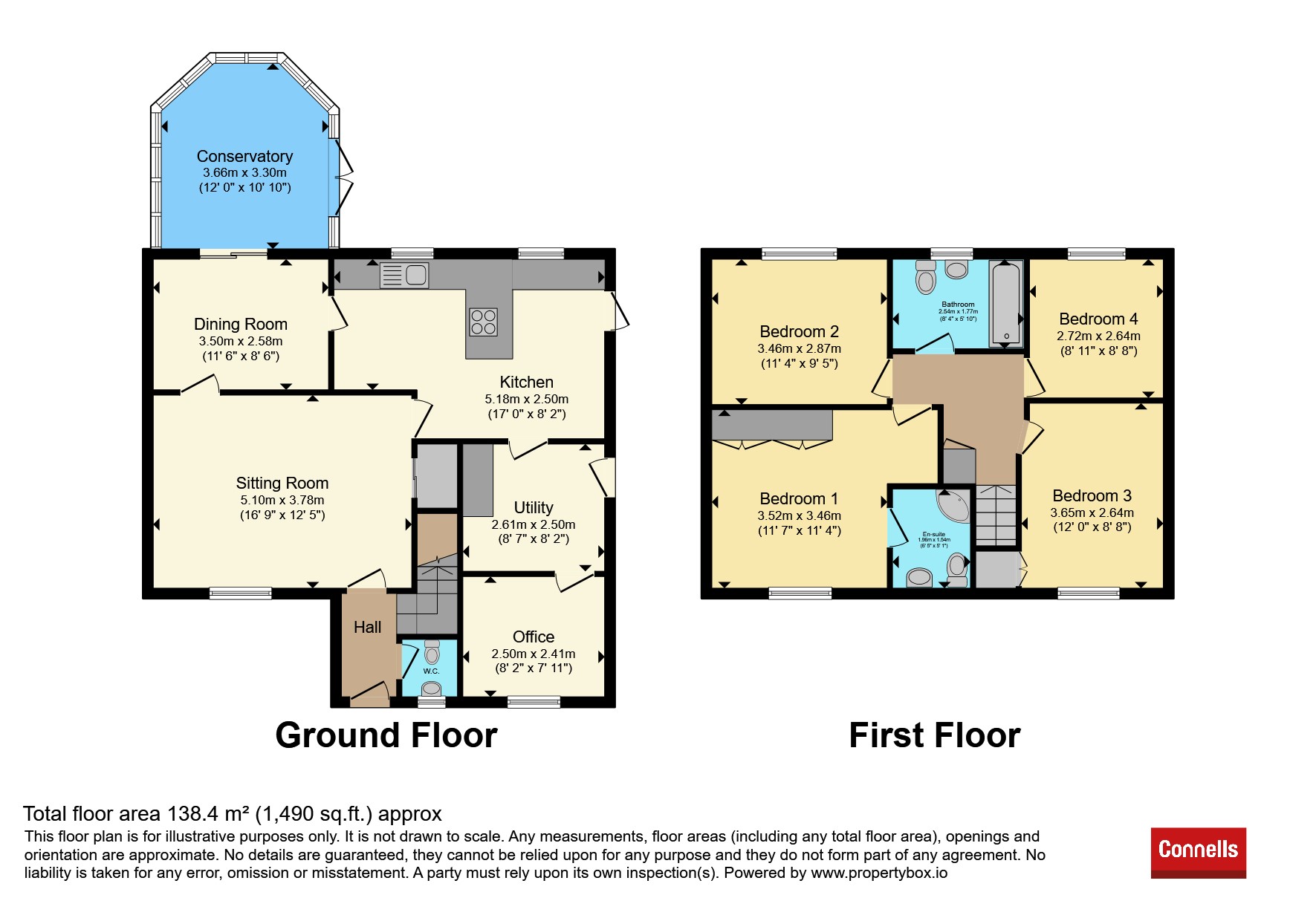 4, Swan Close, Buckingham floorplan