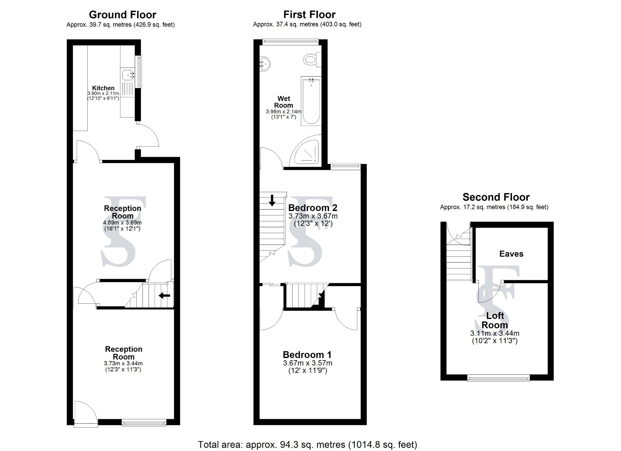 87 Tewkesbury Street, Leicester floorplan