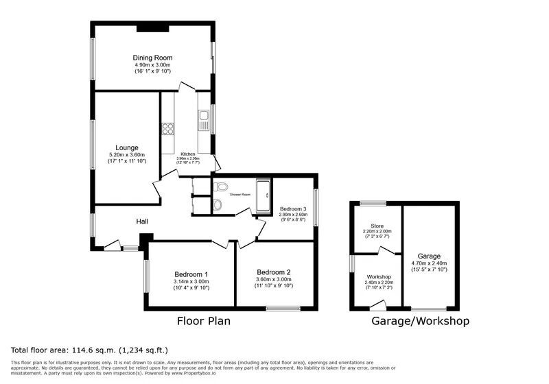 17, Orchard Close, Kingsteignton floorplan