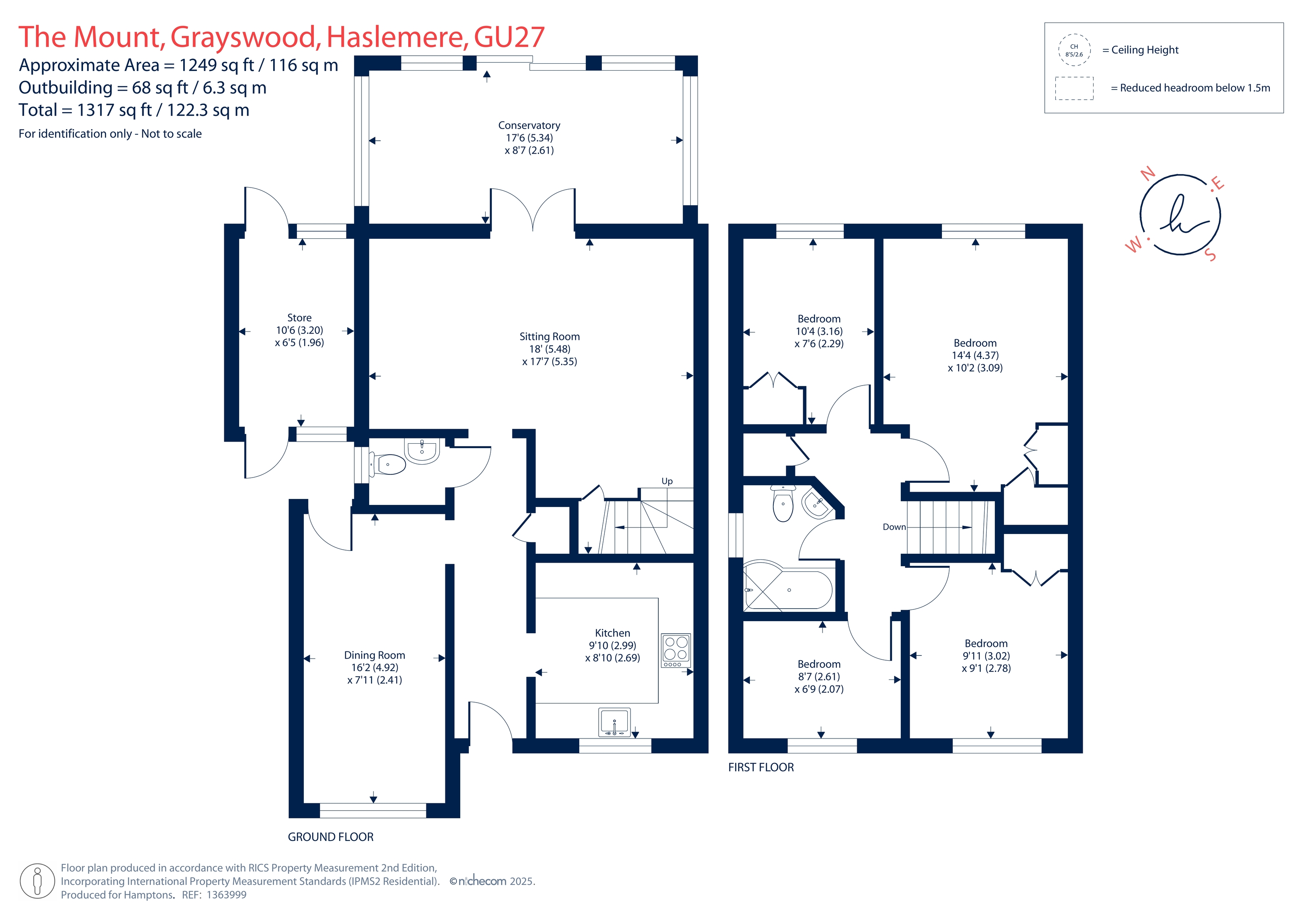 The Mount, HASLEMERE, GU27 floorplan