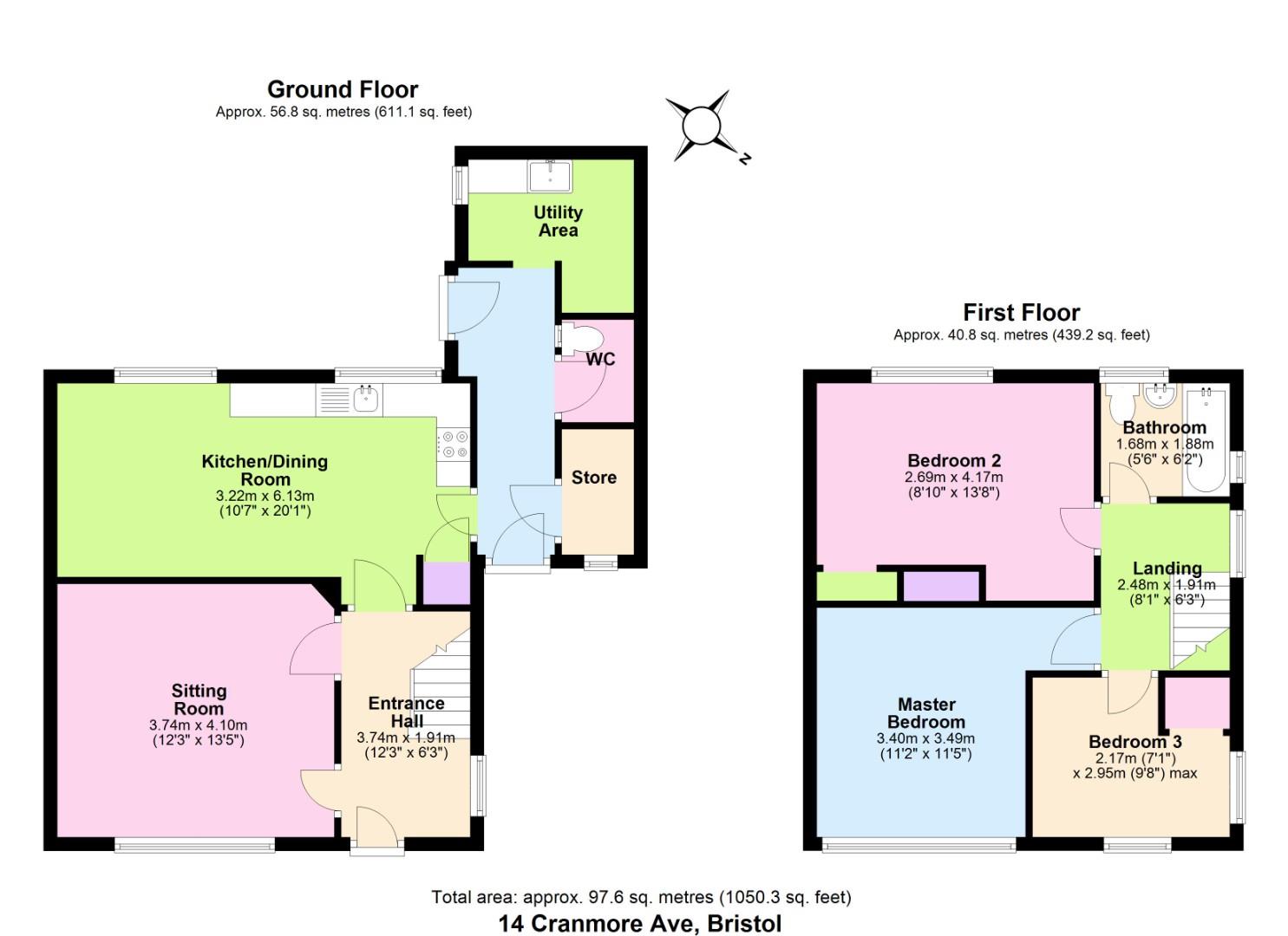 14, Cranmore Avenue, Bristol floorplan