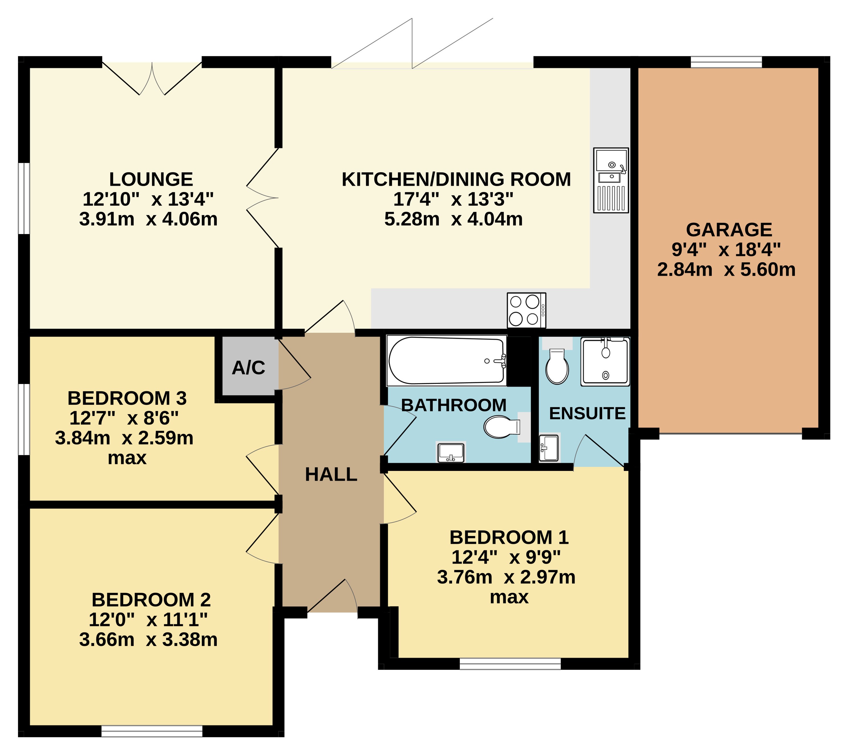 1, Dunheved Gardens, Cornwall floorplan