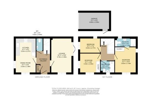 58, Furrow Close, Worcester floorplan