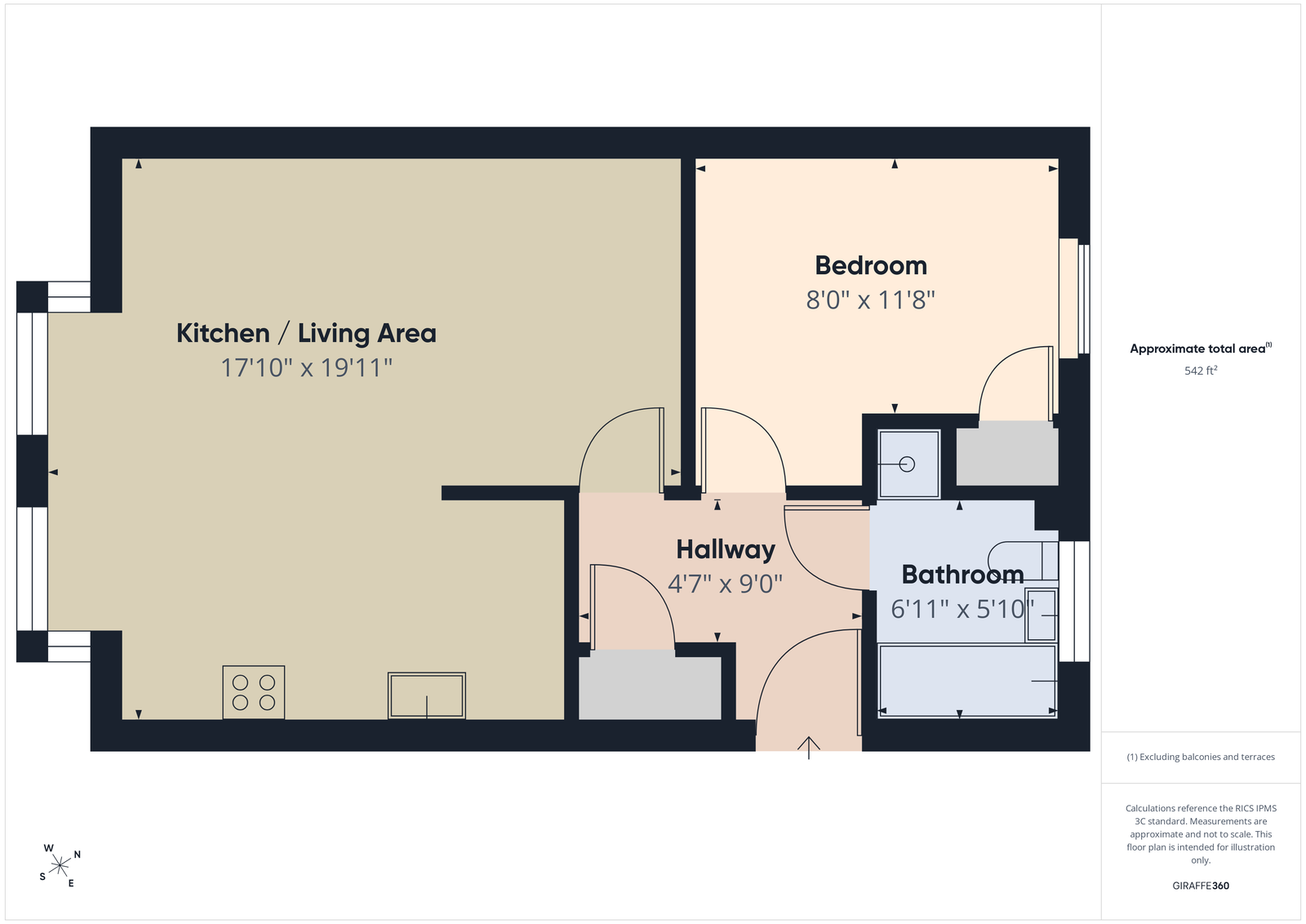 1,Flat 4, Matthew Street, Edinburgh floorplan