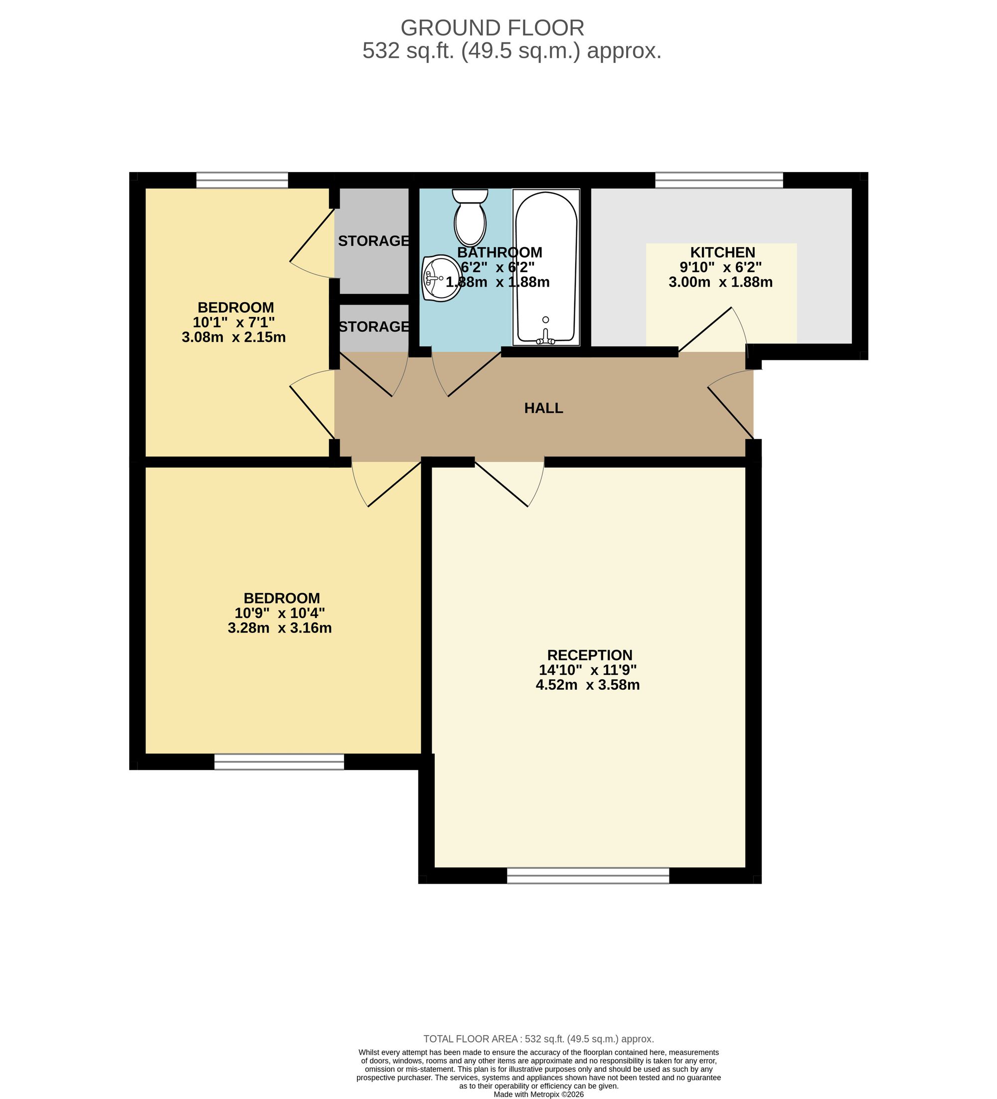 Flat C, 35 Coed Celynen Drive, Newport floorplan