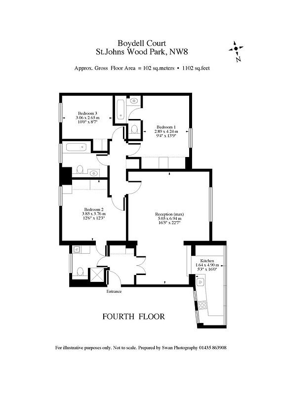 3 Bedrooms Flat to rent in St. Johns Wood Park, London NW8