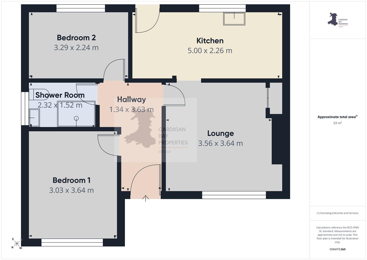 23, Anwylfan, Cardigan floorplan