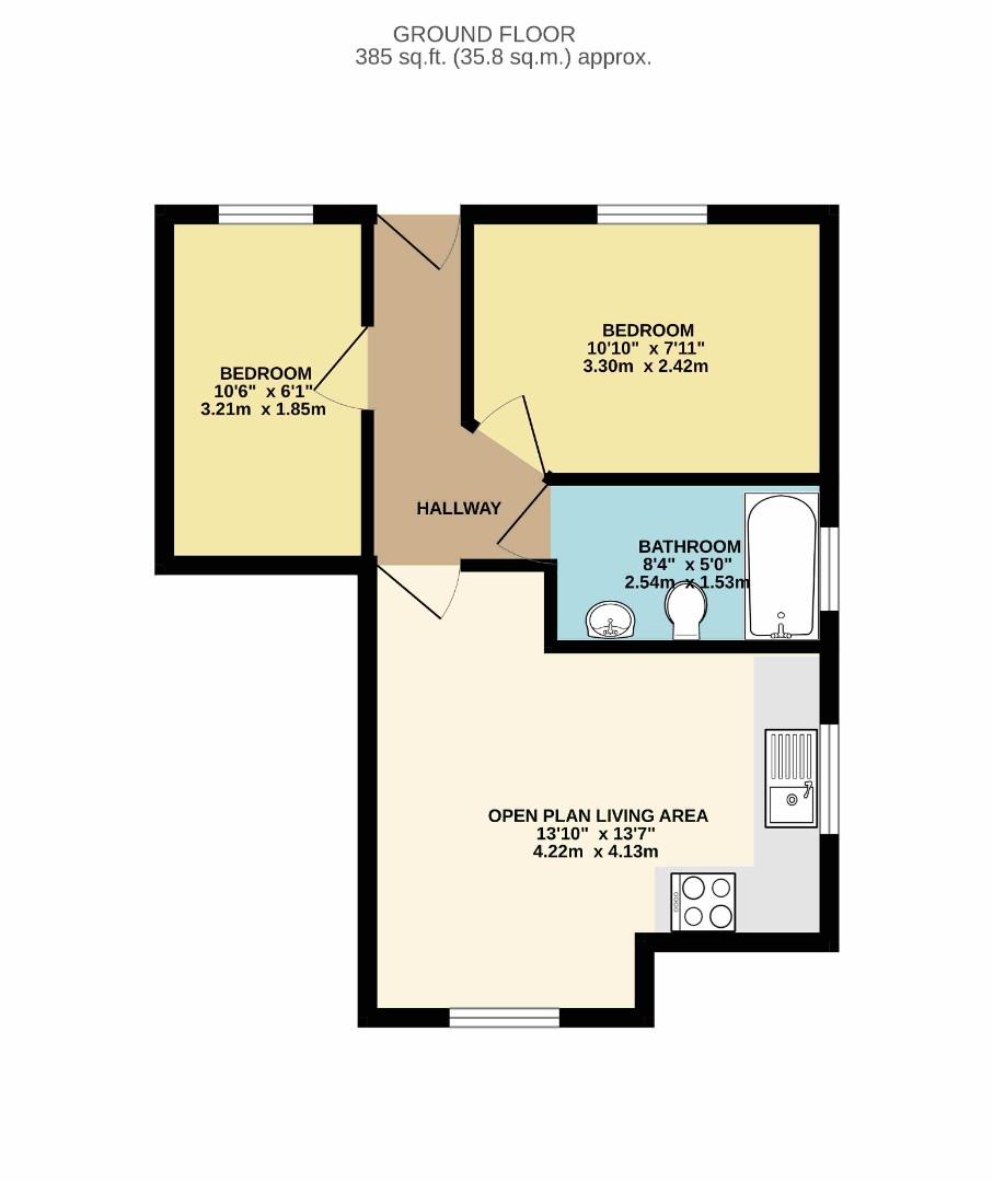 20 Church Mews, Deardens Street, Bury floorplan
