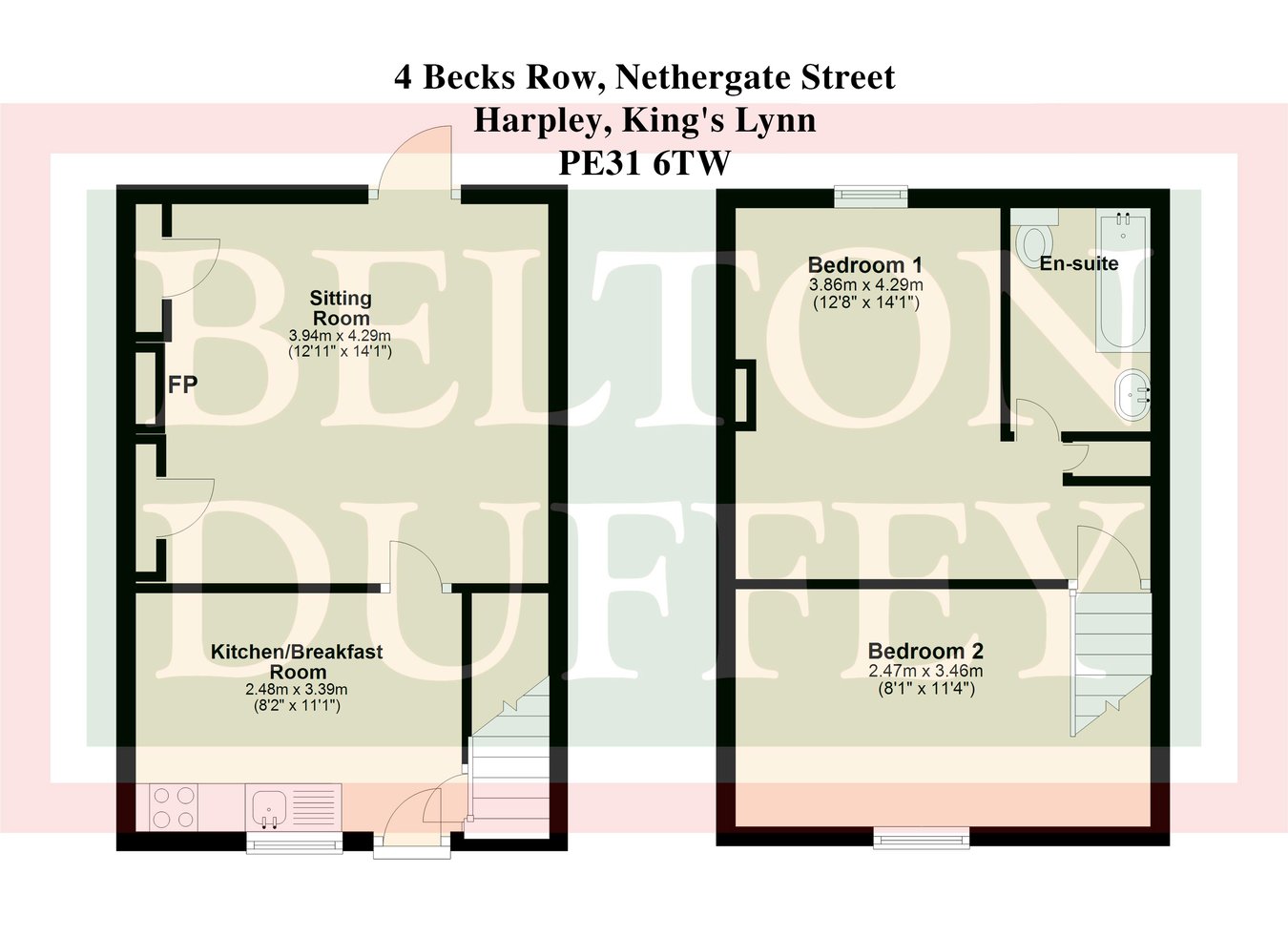4 Becks Row, Nethergate Street, Harpley floorplan