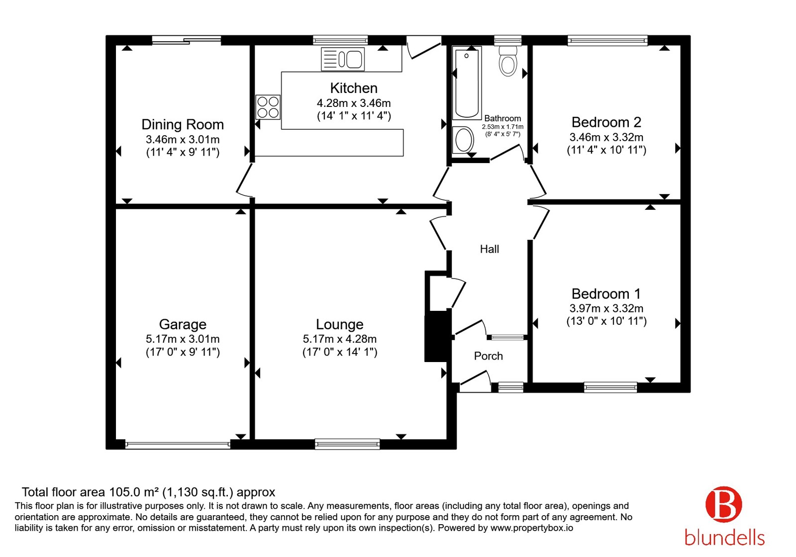 2, Garden Crescent, Rotherham floorplan