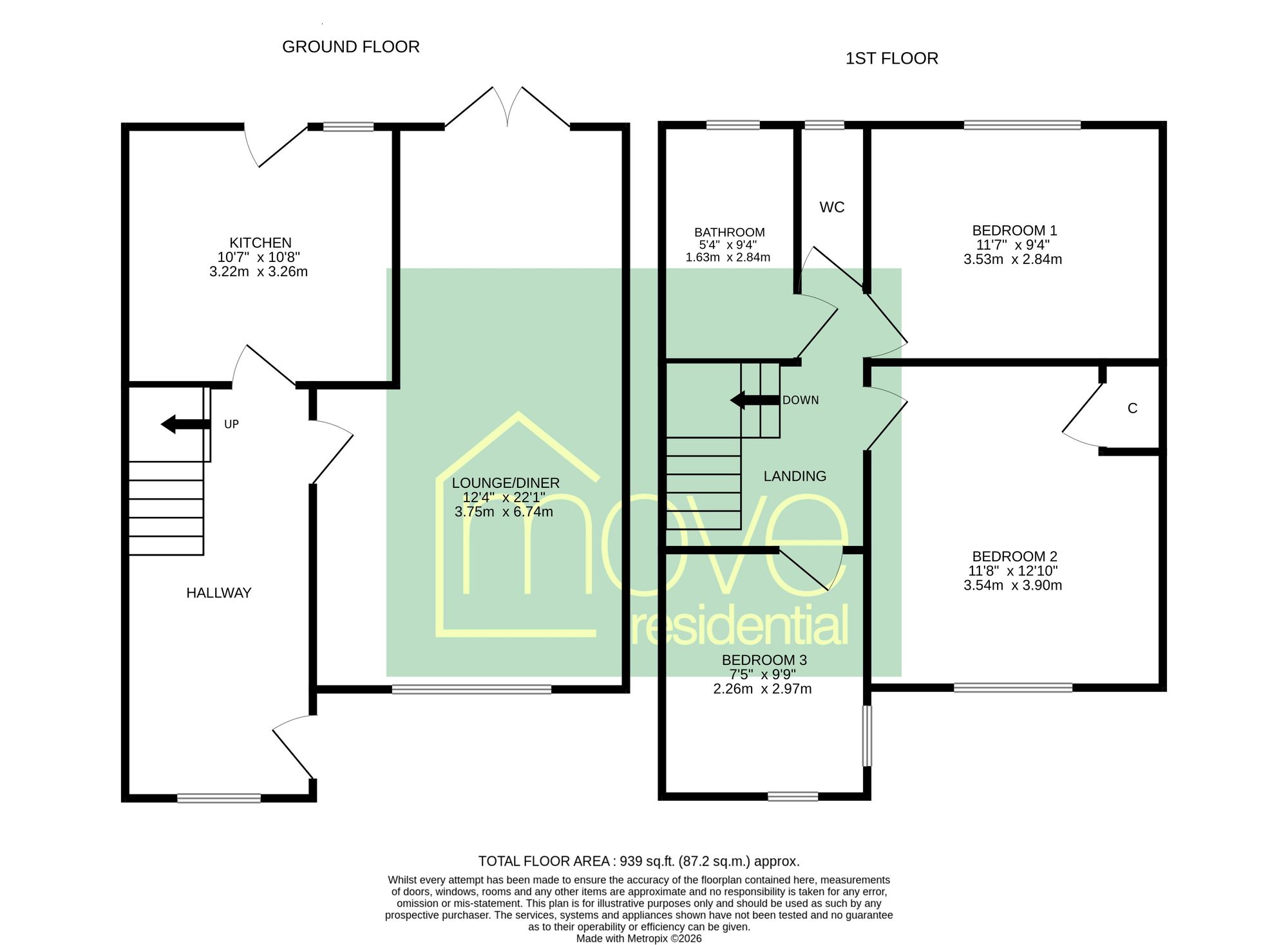 74 Milner Road, Wirral floorplan