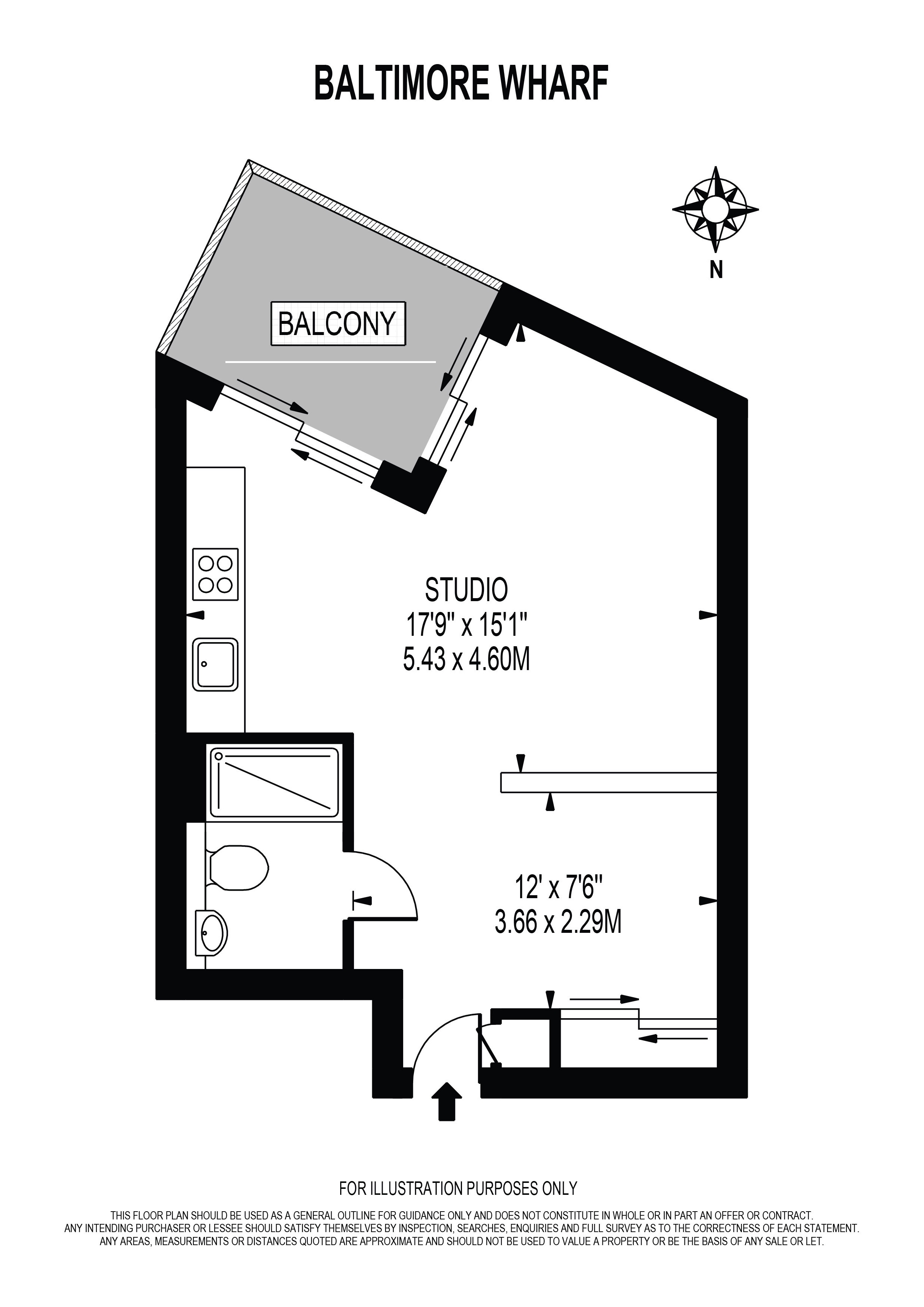 0 Bedrooms Studio to rent in South Boulevard, Baltimore Wharf, Canary Wharf E14