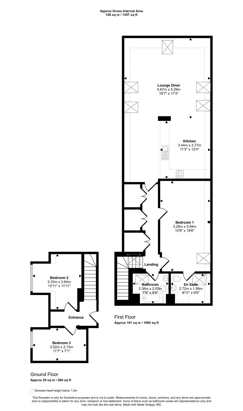 283, London Road, Camberley floorplan