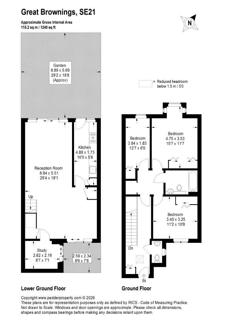 34, Great Brownings, London floorplan