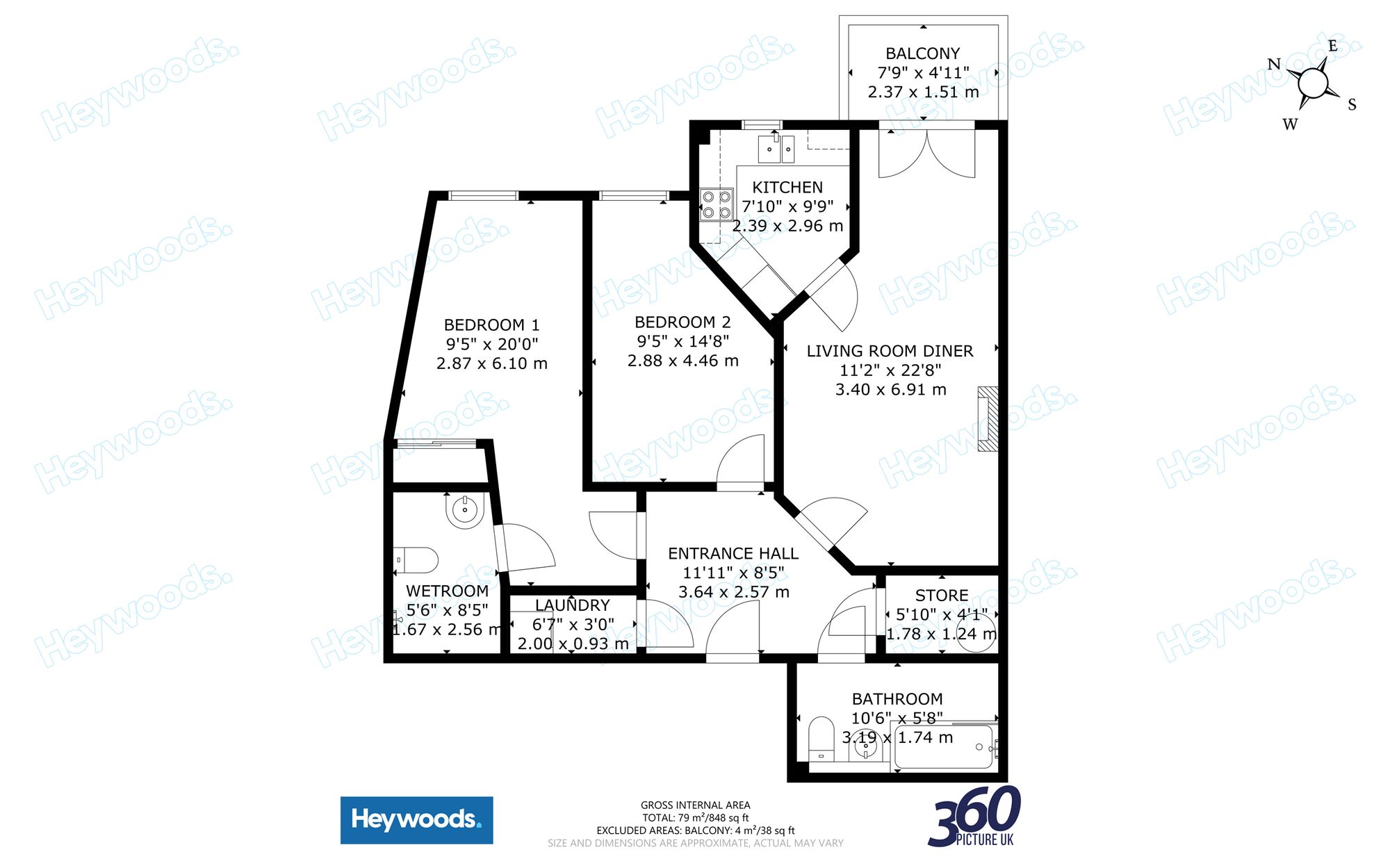 Apt 40, Adlington House High Street, Newcastle floorplan