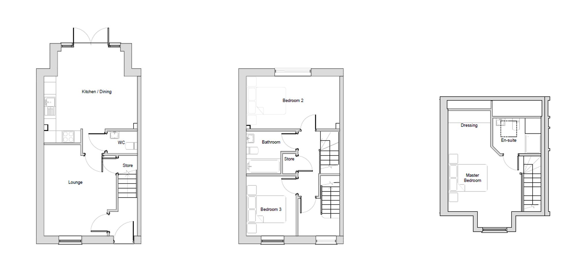 Plot 13, The Beaumont, Bromley Gardens, Mastin Moor floorplan