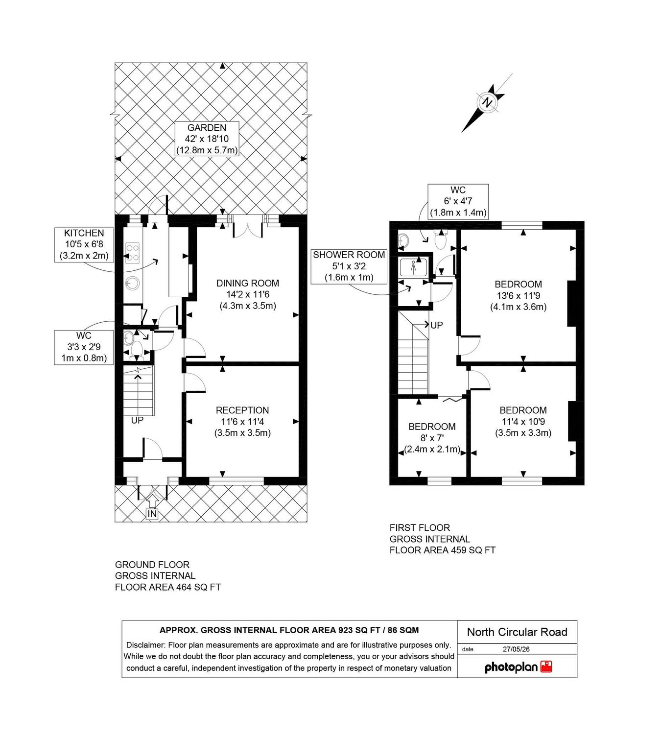 818, North Circular Road, London floorplan