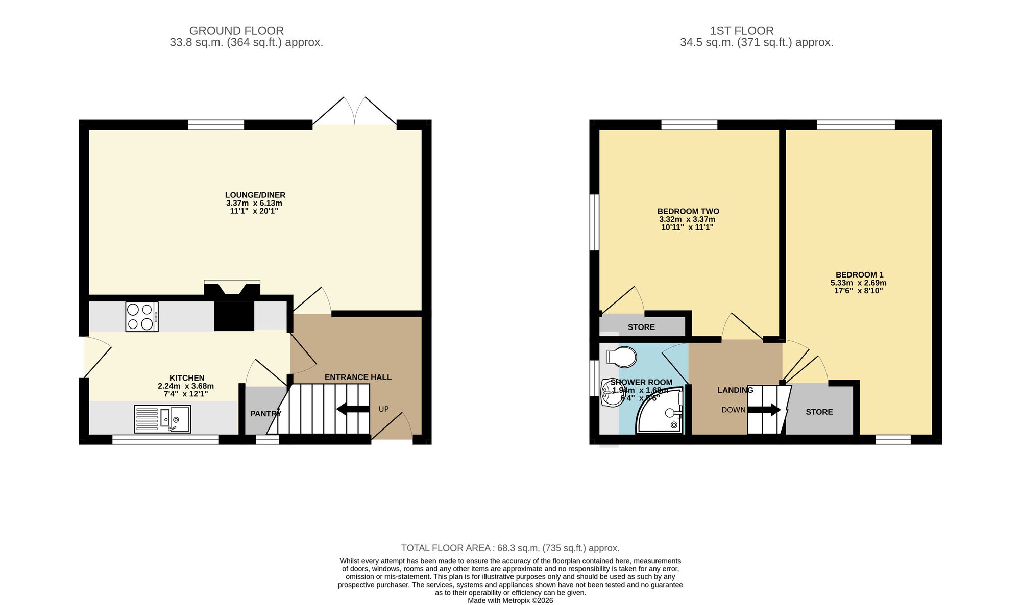 12 Blacksmith Lane, Chesterfield floorplan