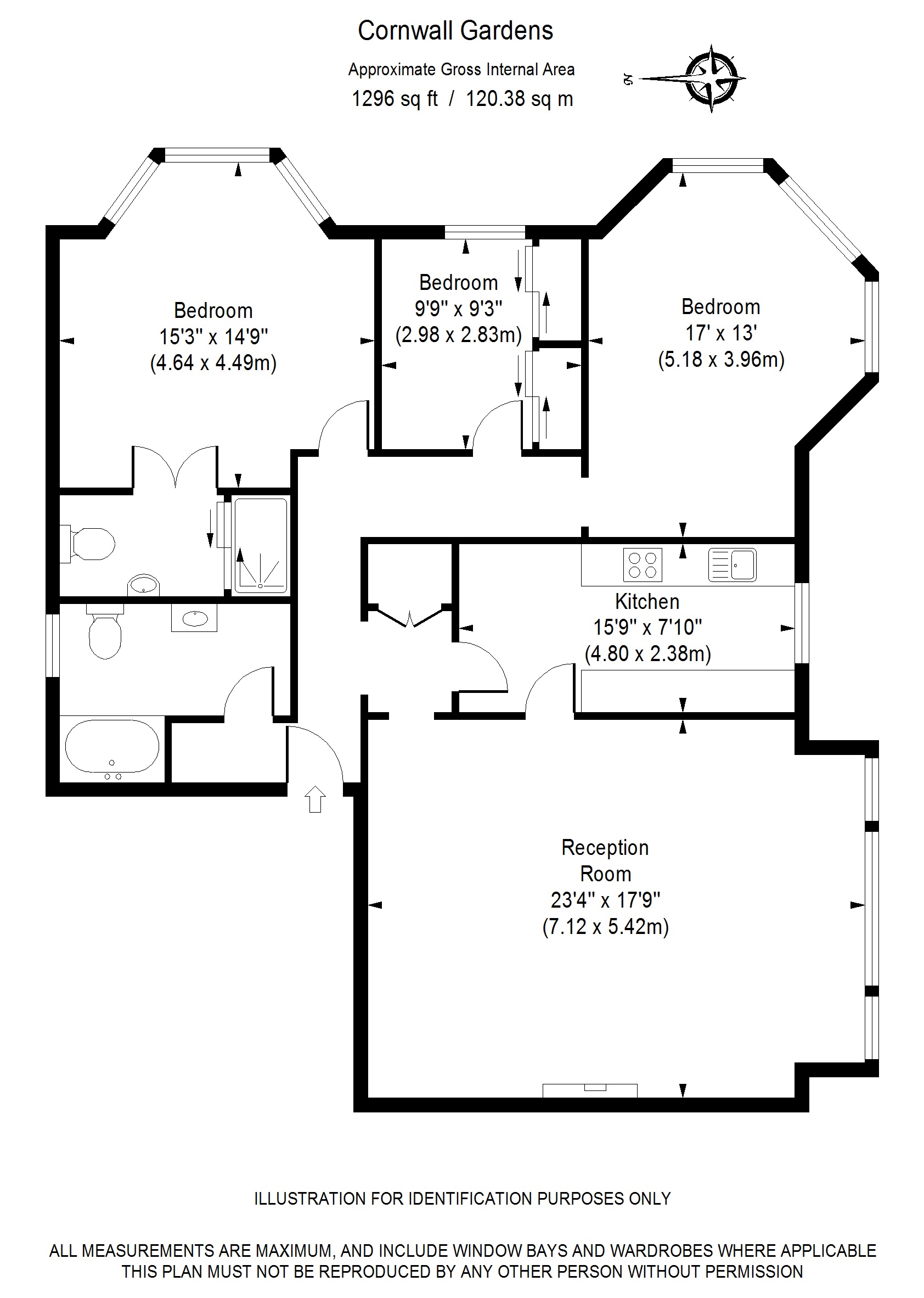 Cornwall Gardens, London floorplan
