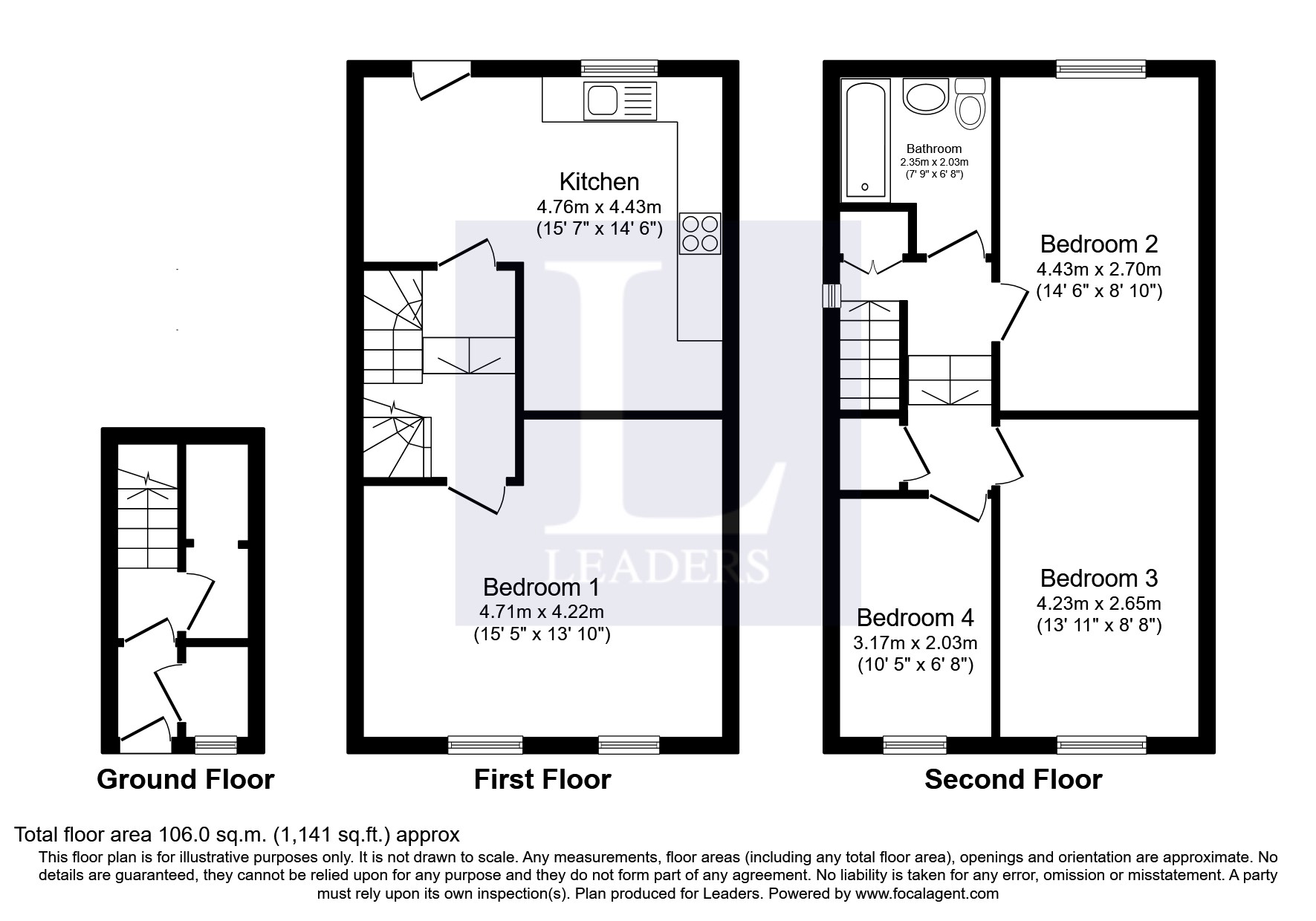 178, Avon Way, Colchester floorplan