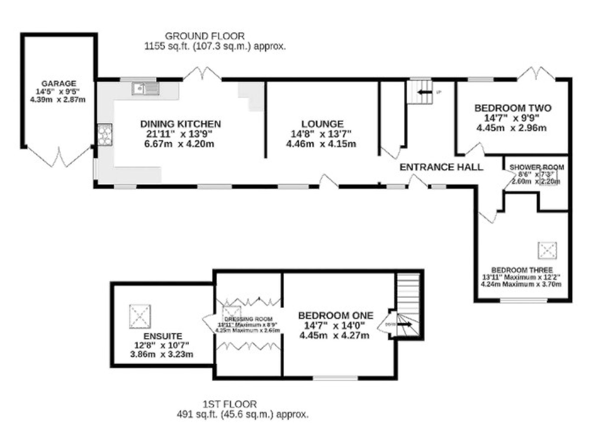 1 Gate House Barns, Malpas floorplan