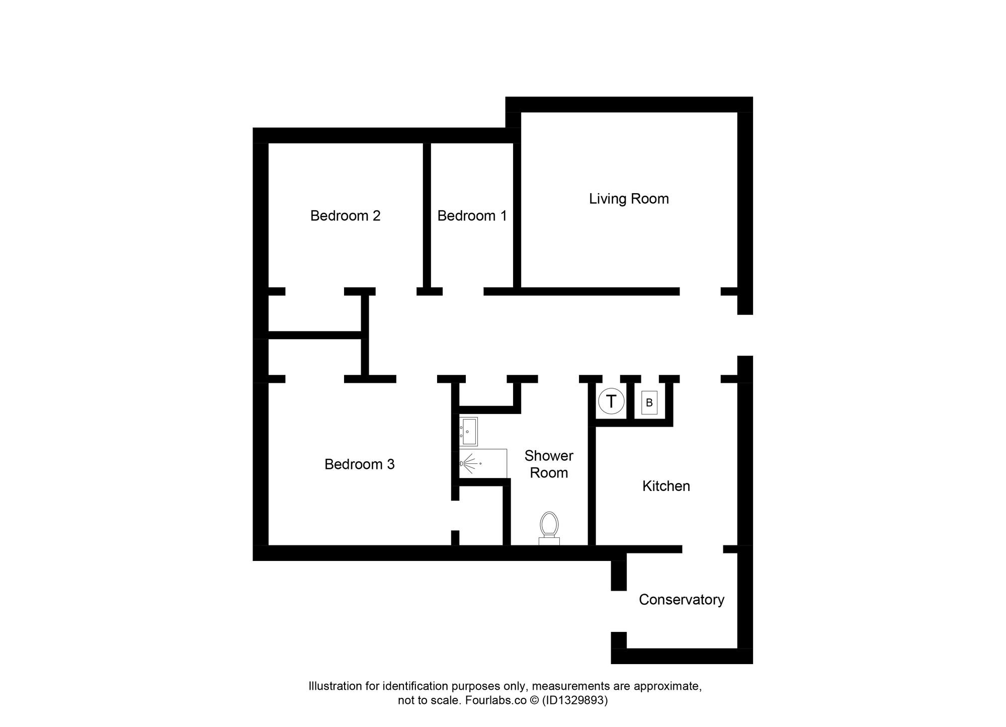 1, Tower Court, Westhill, IV2 floorplan