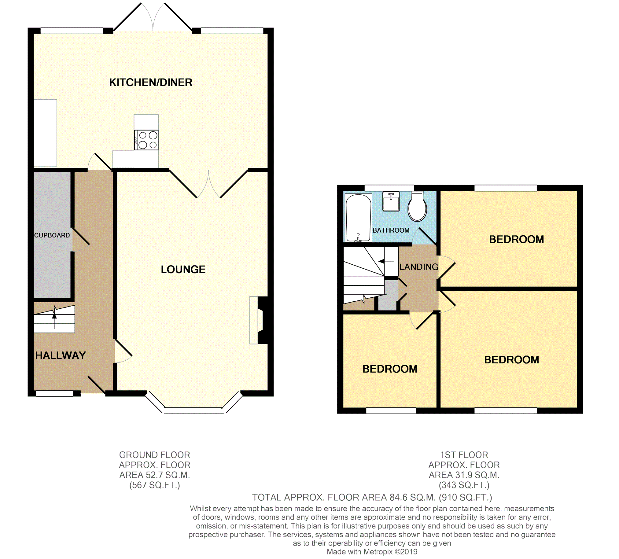 3 Bedrooms Terraced house to rent in Marley Way, Rochester ME1