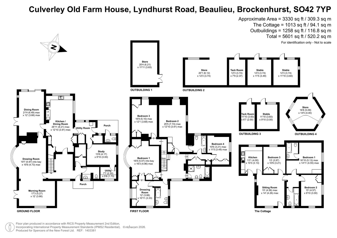 Culverley Old Farm House, Lyndhurst Road, Brockenhurst floorplan