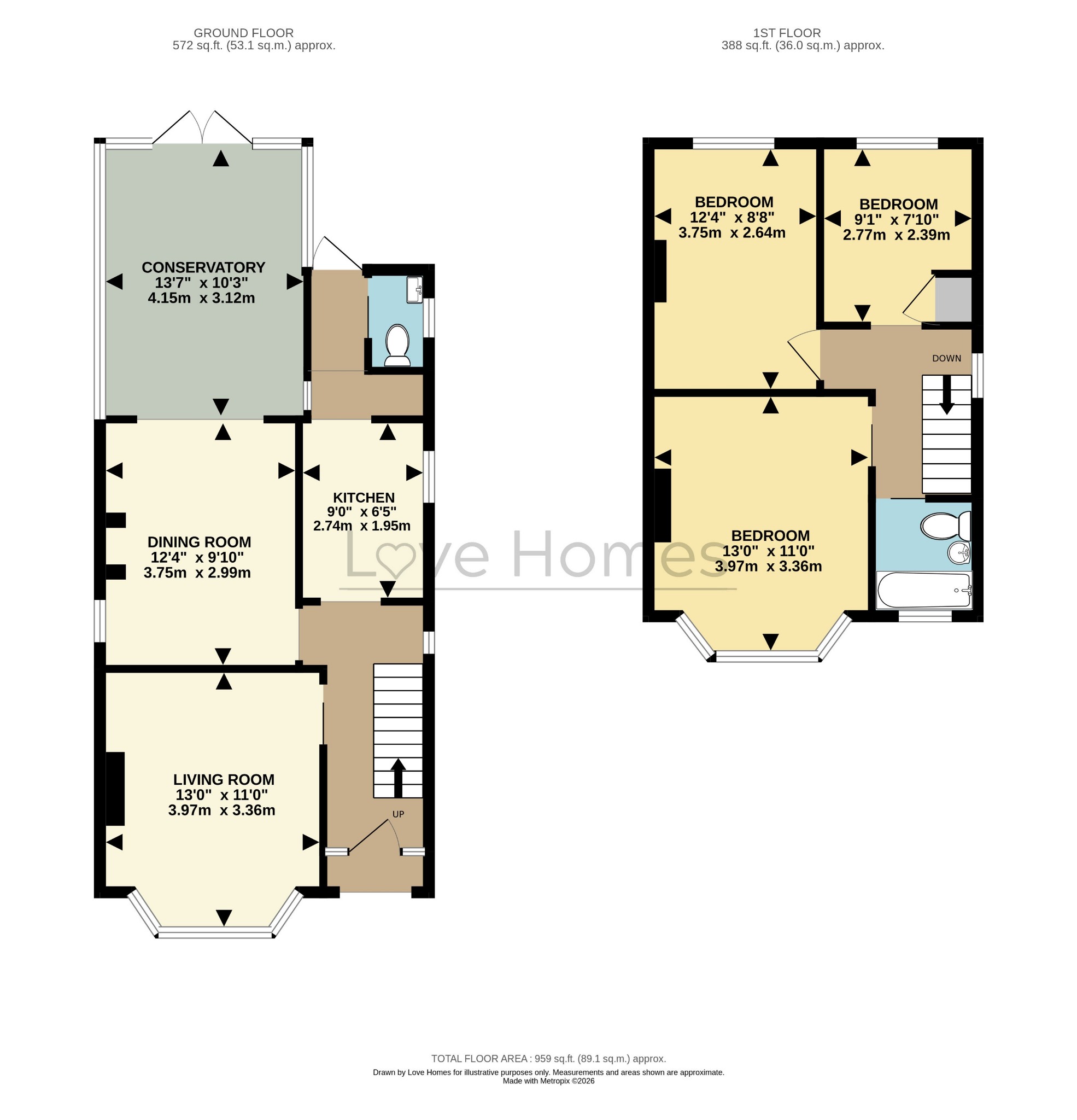 61 Kings Road, Flitwick, Bedfordshire floorplan